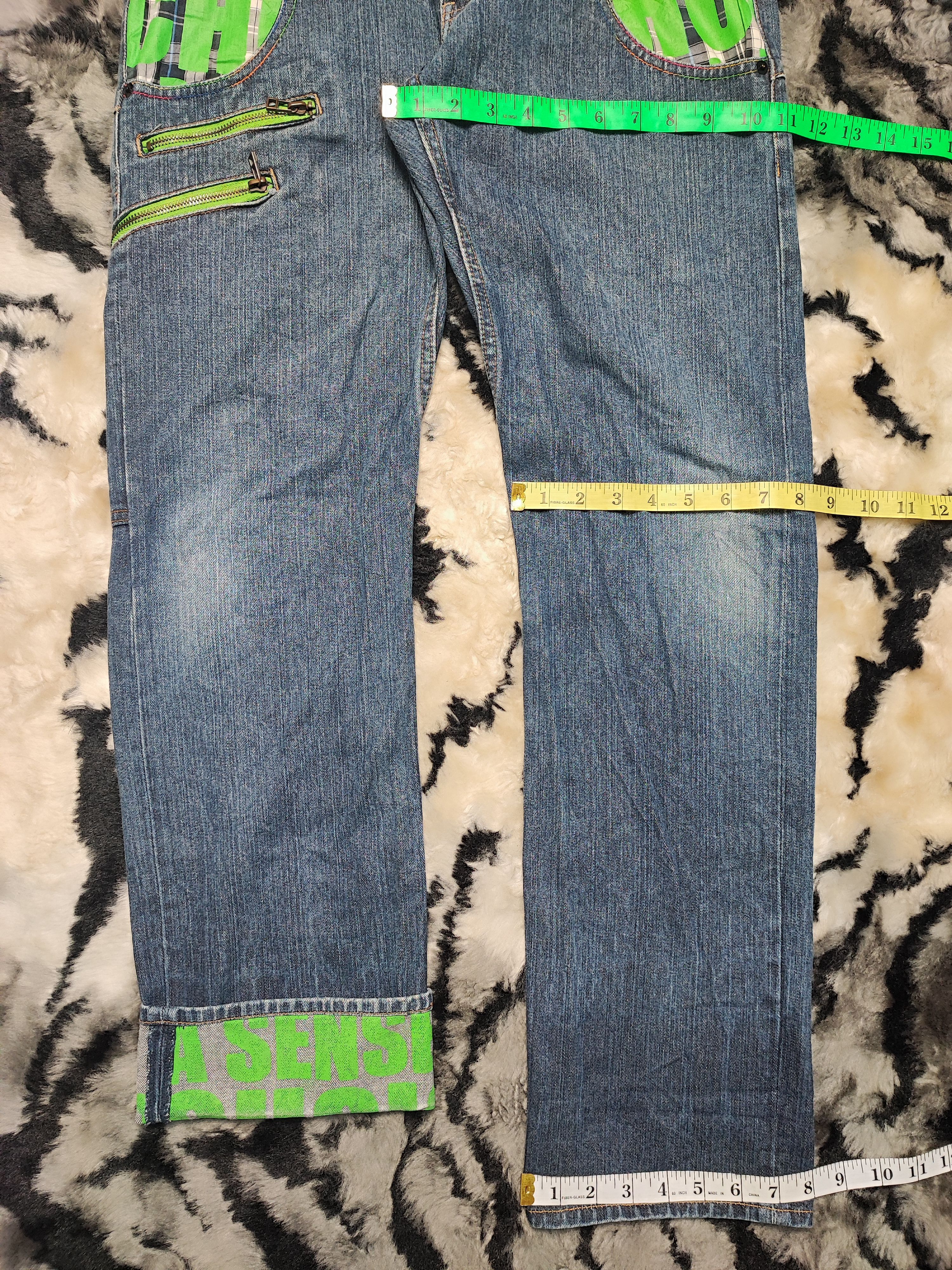 Designer Dominate Handcrafted Jeans Double Waist Size US 32 / EU 48 - 6 Thumbnail