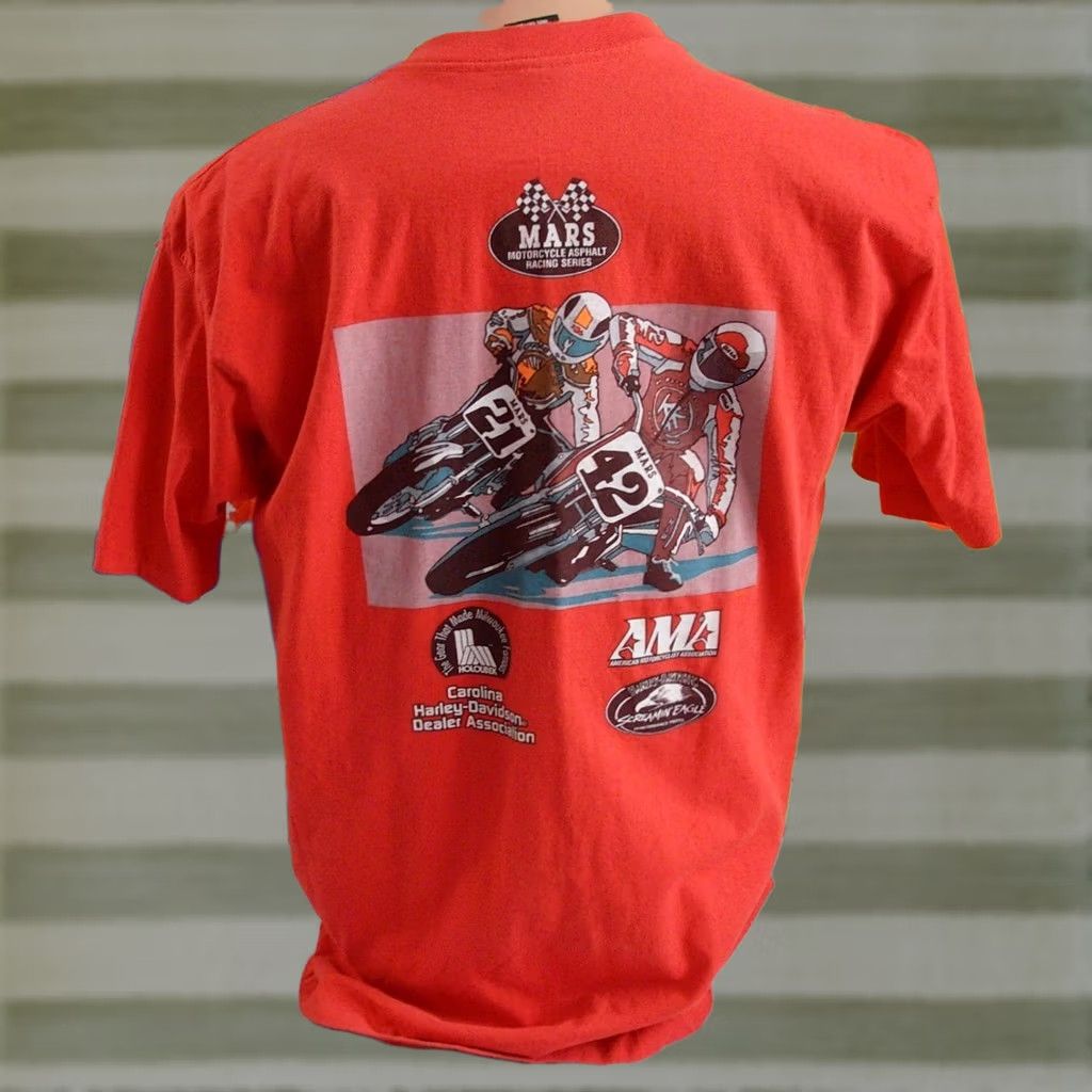 Harley Davidson Harley-Davidson Motorcycle Asphalt Racing Series Shirt Mens XL Mars Daytonna Size US XL / EU 56 / 4 - 1 Thumbnail