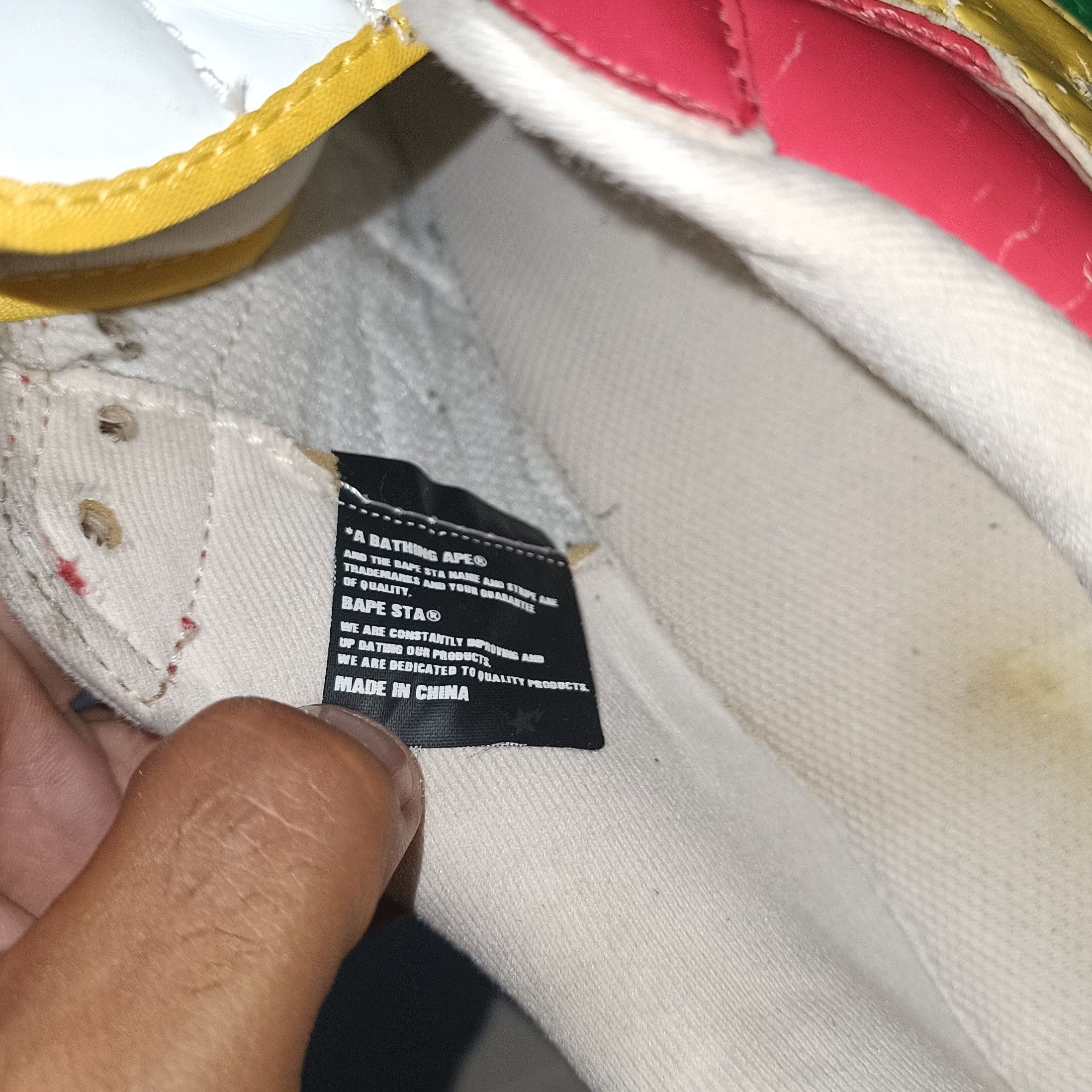 Bape OG Bapesta Multicolor Baby Milo Junk Food Size US 10 / EU 43 - 12 Thumbnail