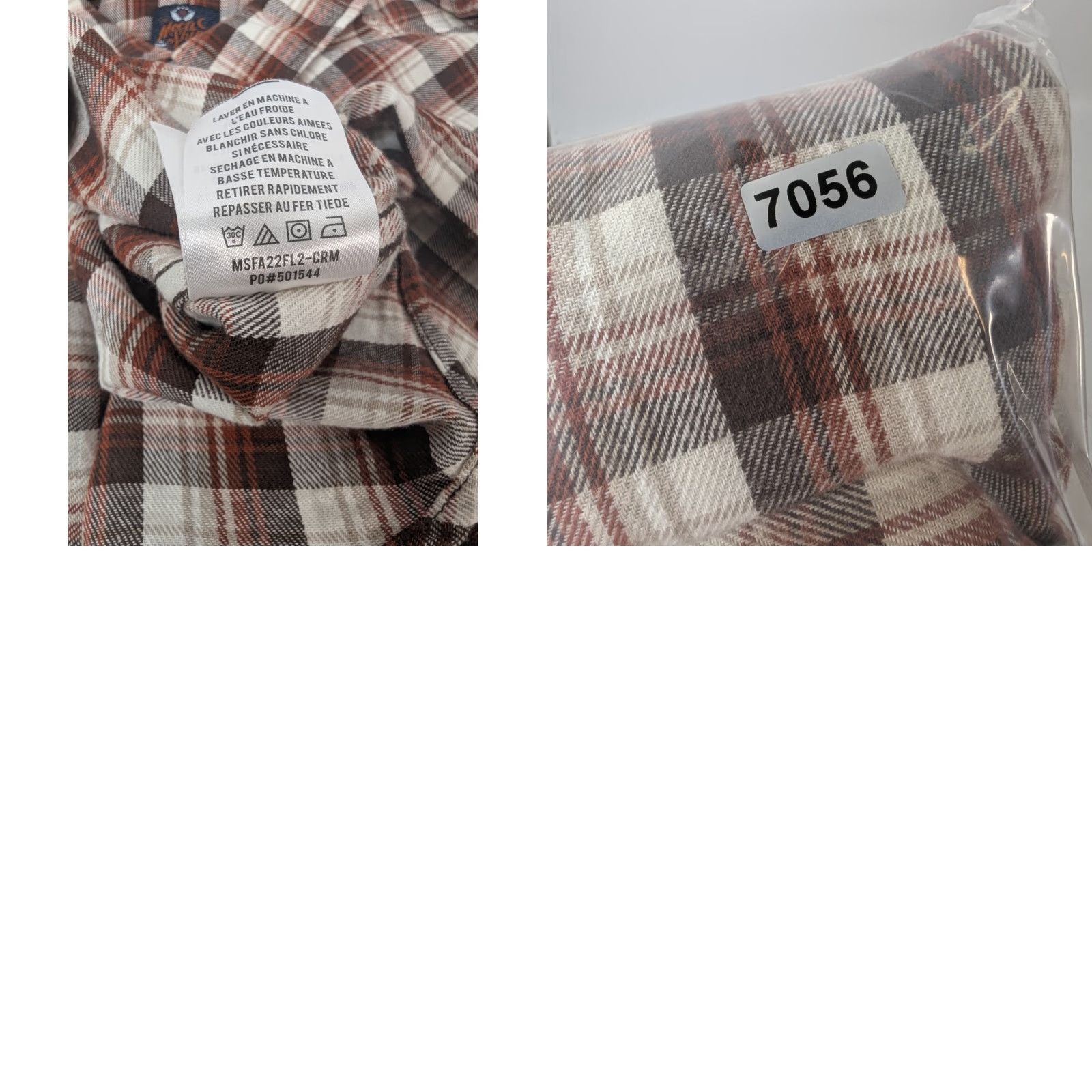 Vintage Moonshine Spirit by Brad Paisley Shirt Long Sleeve Button-Up Flannel Brown Beige Cotton Plaid Snap Pockets Cowboy Western Cowboy Mens L Size US L / EU 52-54 / 3 - 9 Thumbnail