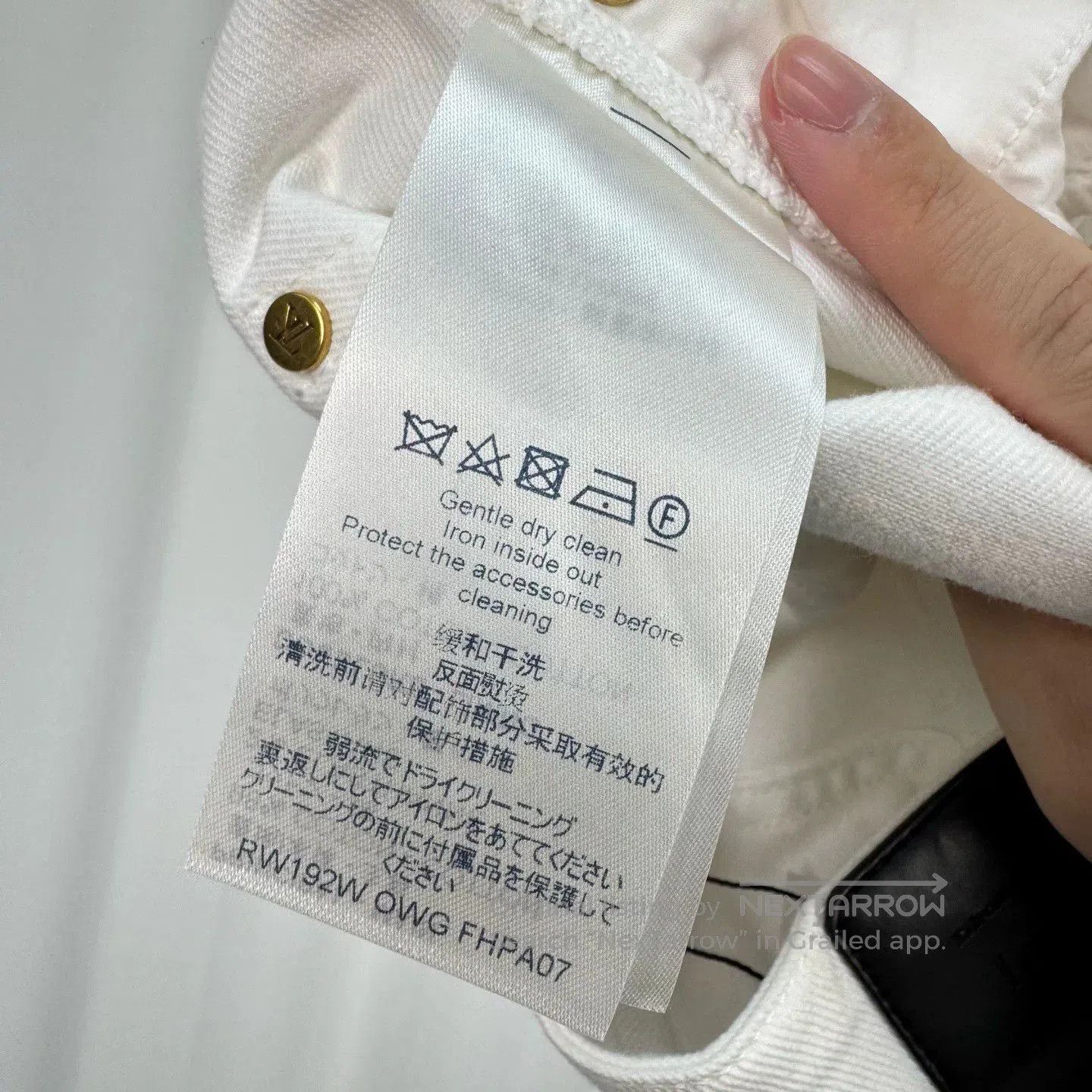 Louis Vuitton Louis Vuitton White Monogram Denim Pants. Size US 40 / EU 56 - 6 Thumbnail