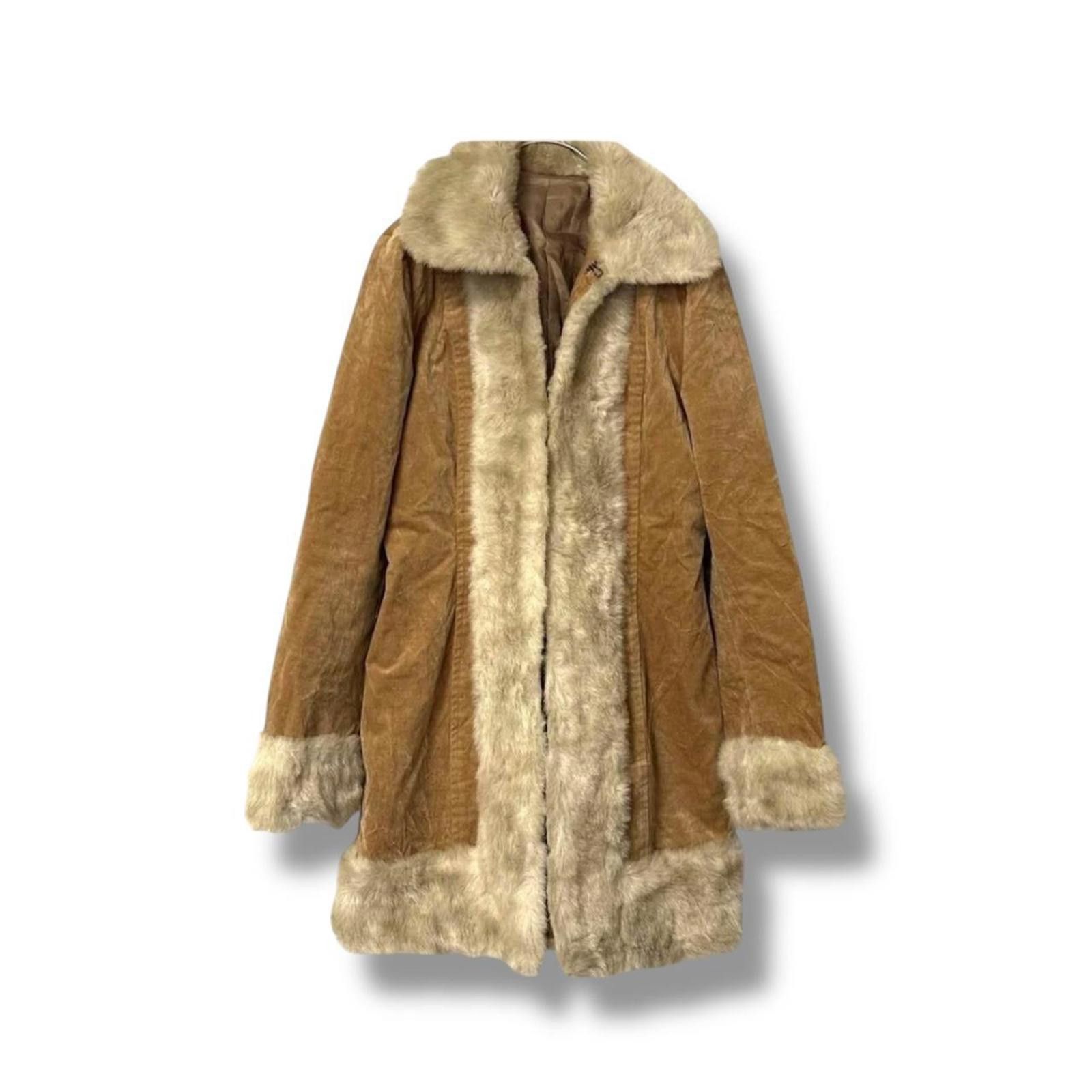 Other Faux fur fairy grunge brown penny lane style jacket coat Size XS / US 0-2 / IT 36-38 - 1 Thumbnail