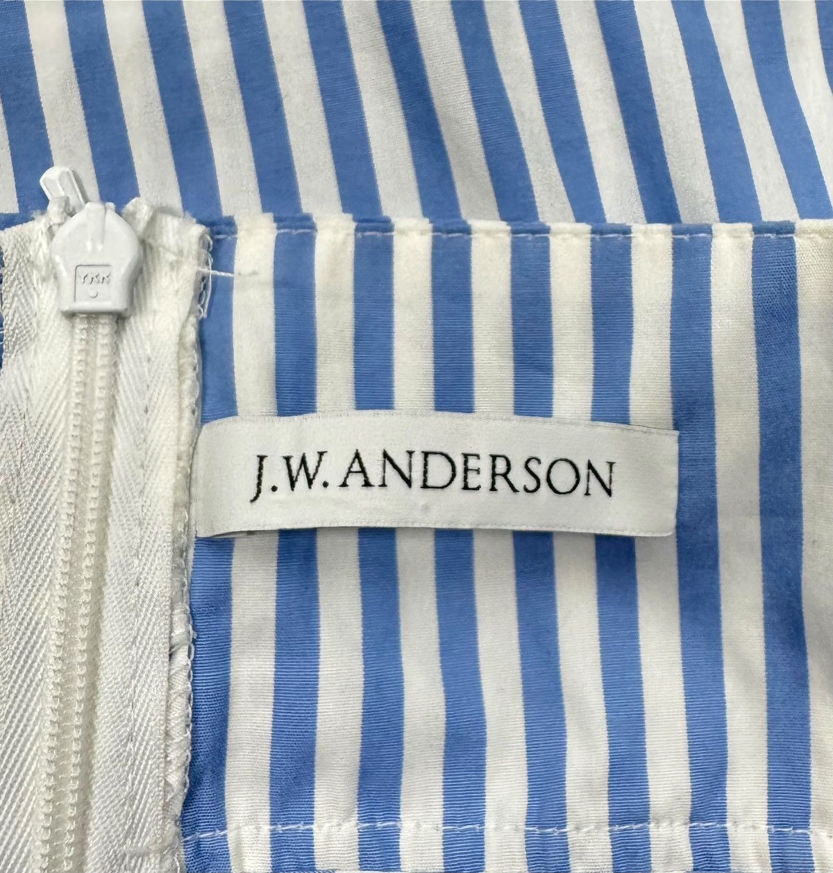 JW Anderson JW Anderson Blouse Off-the-shoulder with Ruching Striped Size L / US 10 / IT 46 - 10 Thumbnail