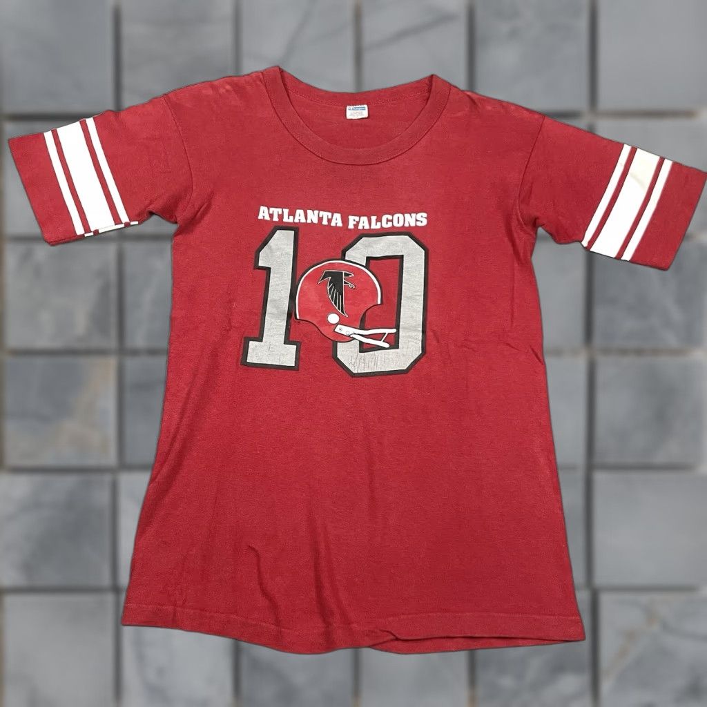 Champion VINTAGE Atlanta Falcons Champion T Shirt L Men Red 1970s Graphic Tee Sportswear/Beach Size US L / EU 52-54 / 3 - 1 Thumbnail