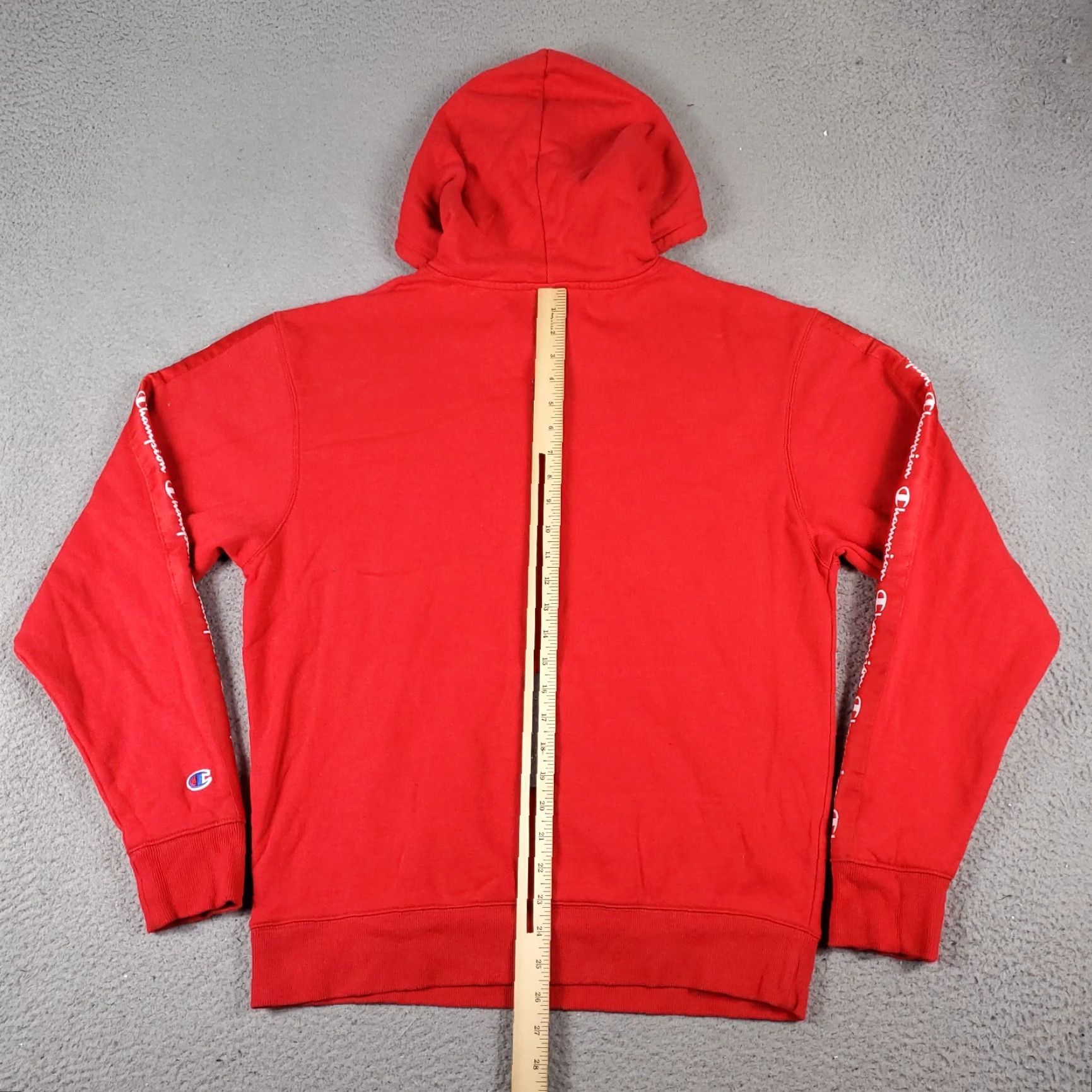 Champion Champion Hoodie Mens Medium Red Casual Pullover Sweatshirt Fleece Size US M / EU 48-50 / 2 - 7 Thumbnail