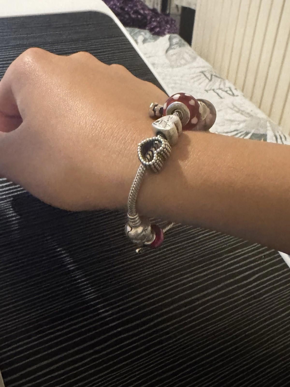 pandora Original Pandora 925 sterling silver bracelet x6 charms Size ONE SIZE - 5 Thumbnail