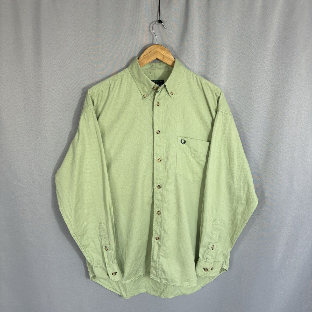Fred Perry Fred Perry shirt button up medium green Portugal classic Size US M / EU 48-50 / 2 - 1 Thumbnail