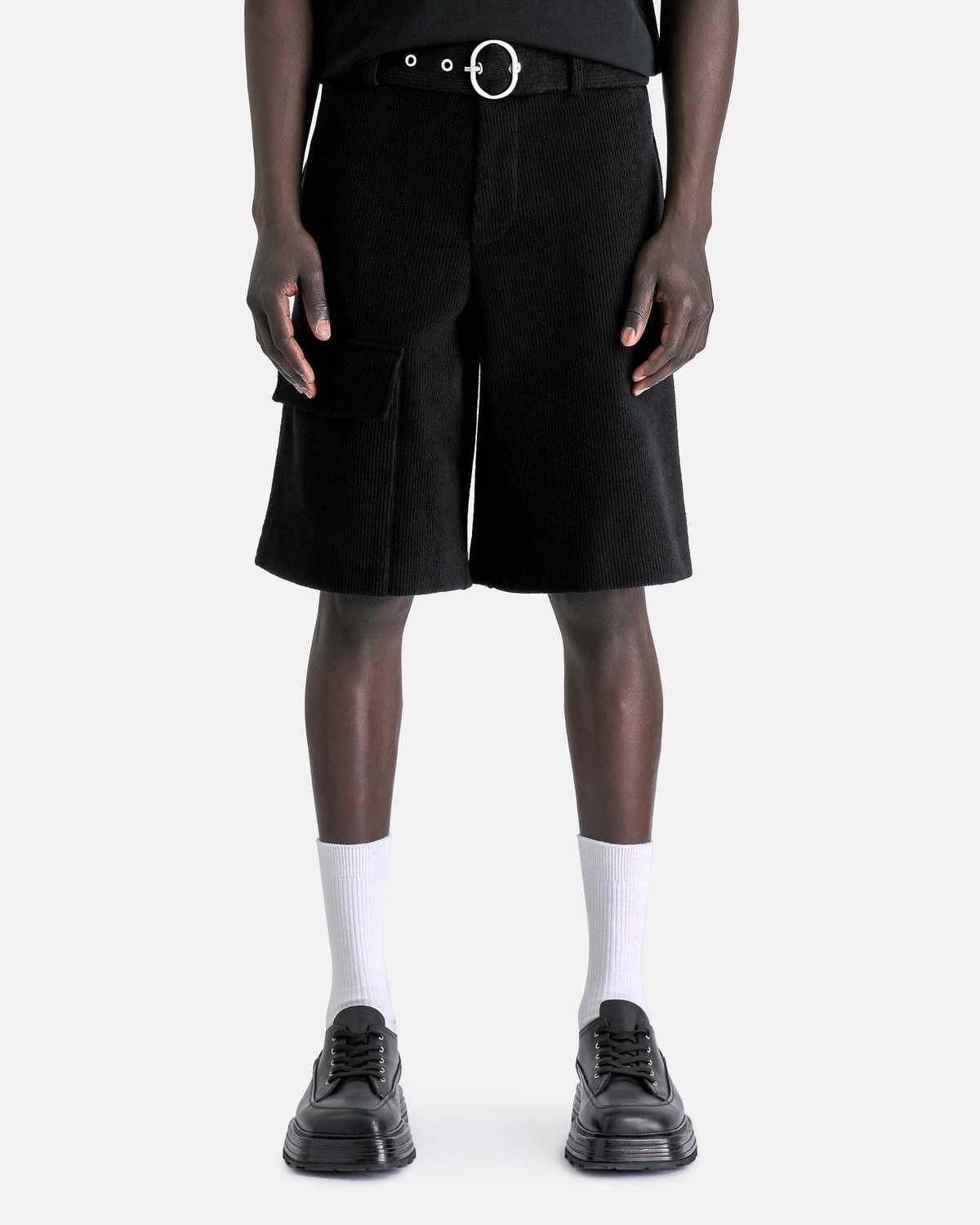 o1w1db10825 Belted Shorts in Black