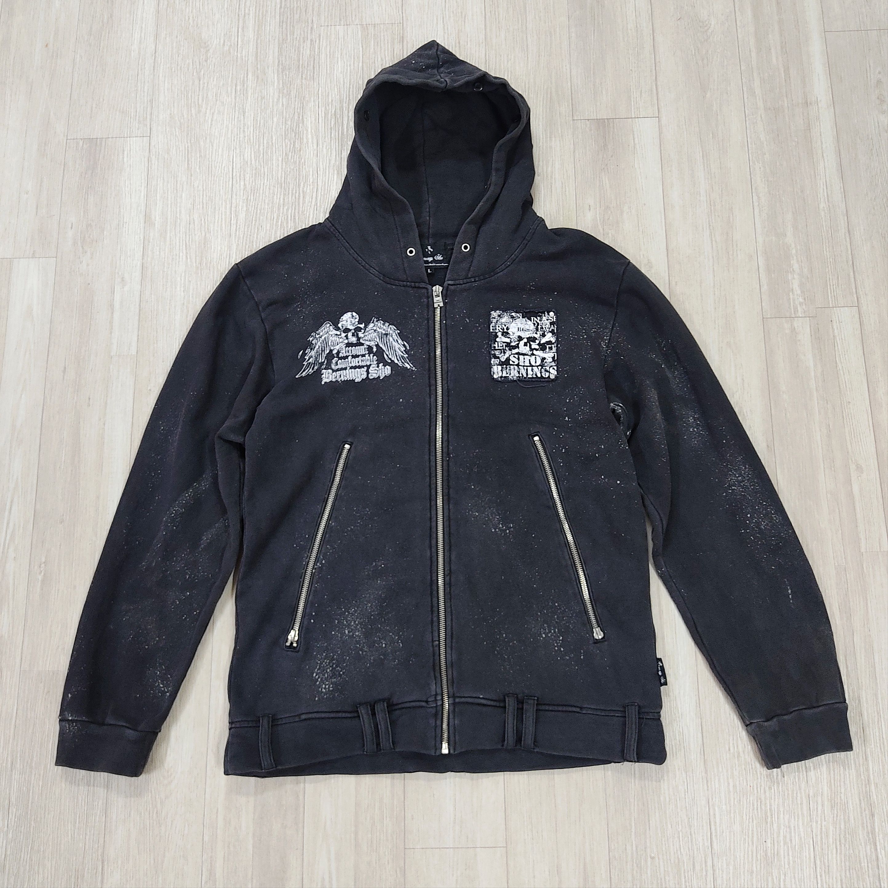 BERNINGS SHO Bernings Sho Rust Faded Punk Hoodie Sweatshirt Size US M / EU 48-50 / 2 - 3 Thumbnail