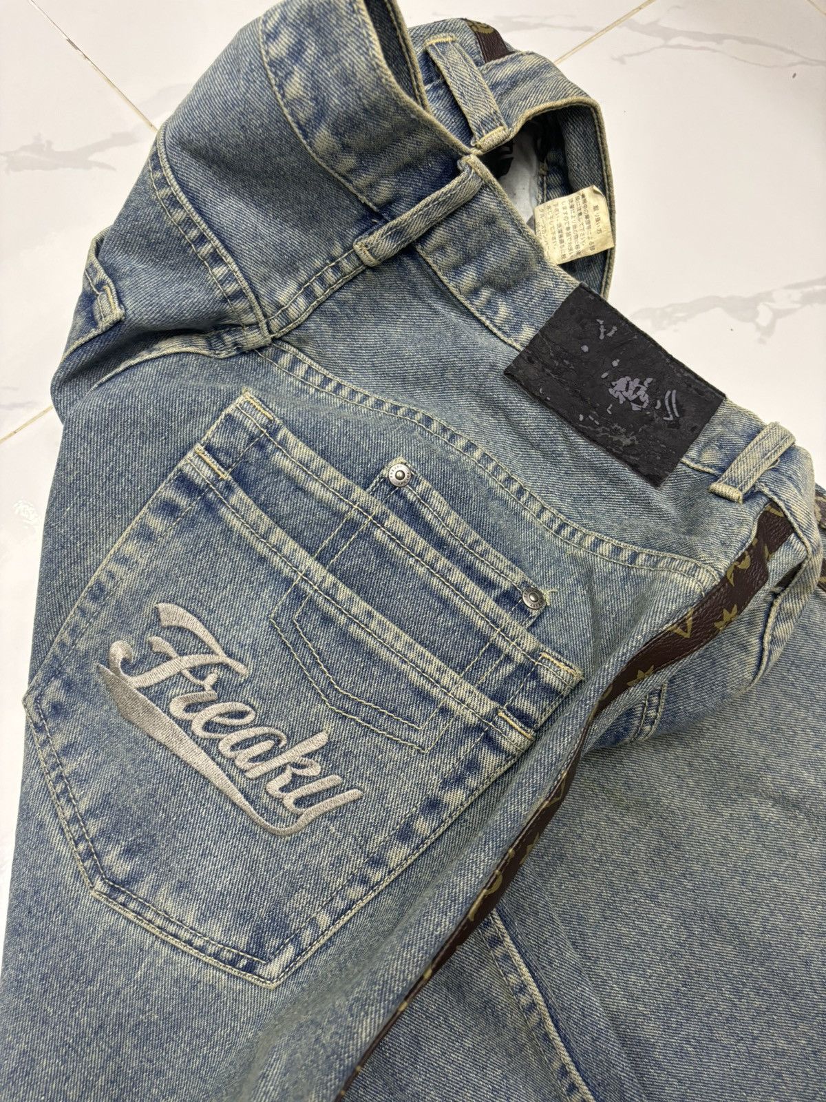 If Six Was Nine 🔥FREAKY MASSIVE LV MONOGRAM BAGGY JEANS HYPE Size US 34 / EU 50 - 11 Thumbnail