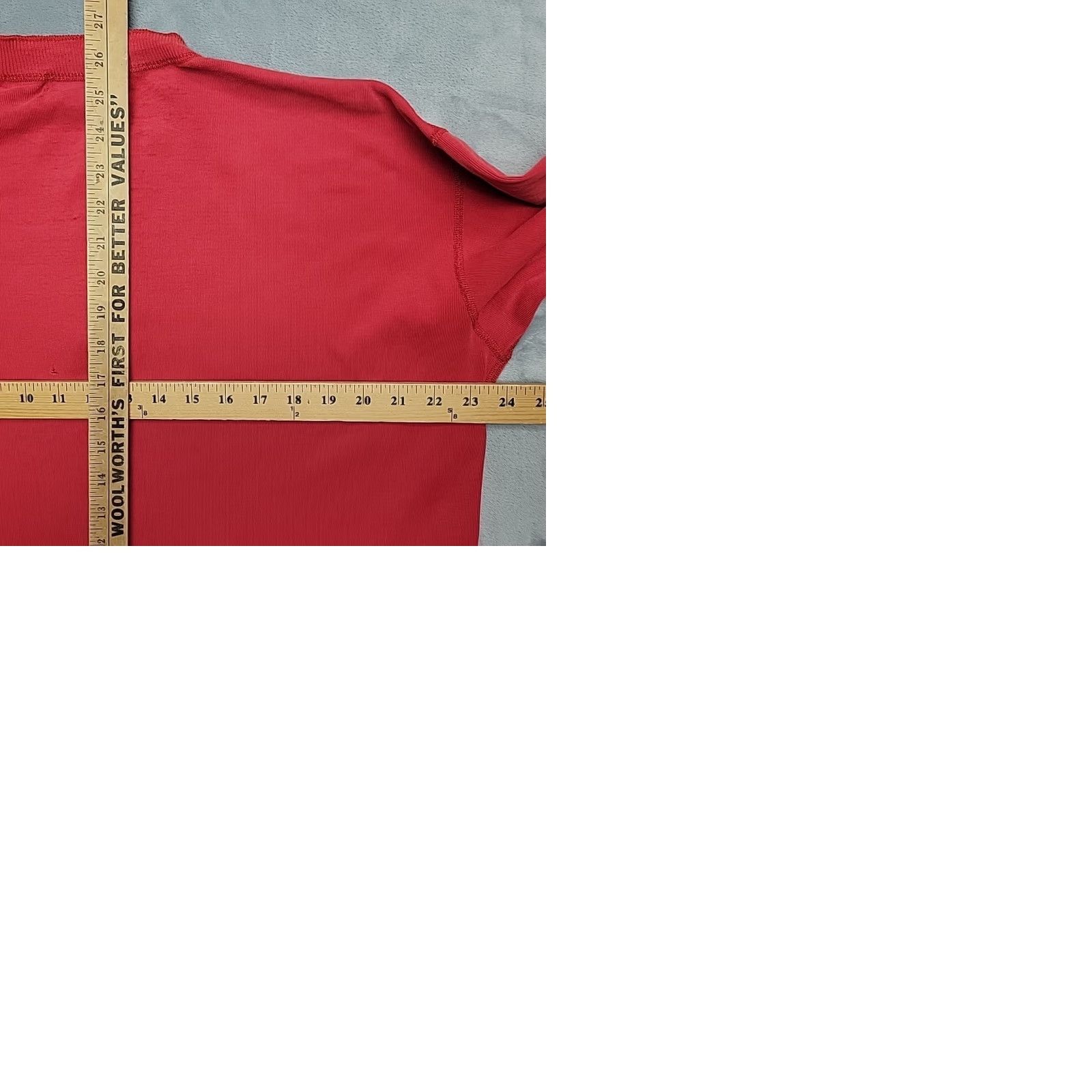 Eddie Bauer VINTAGE Eddie Bauer Henley Shirt Men L Red Ribbed Knit Distressed Grandpa Logger Size US L / EU 52-54 / 3 - 9 Thumbnail