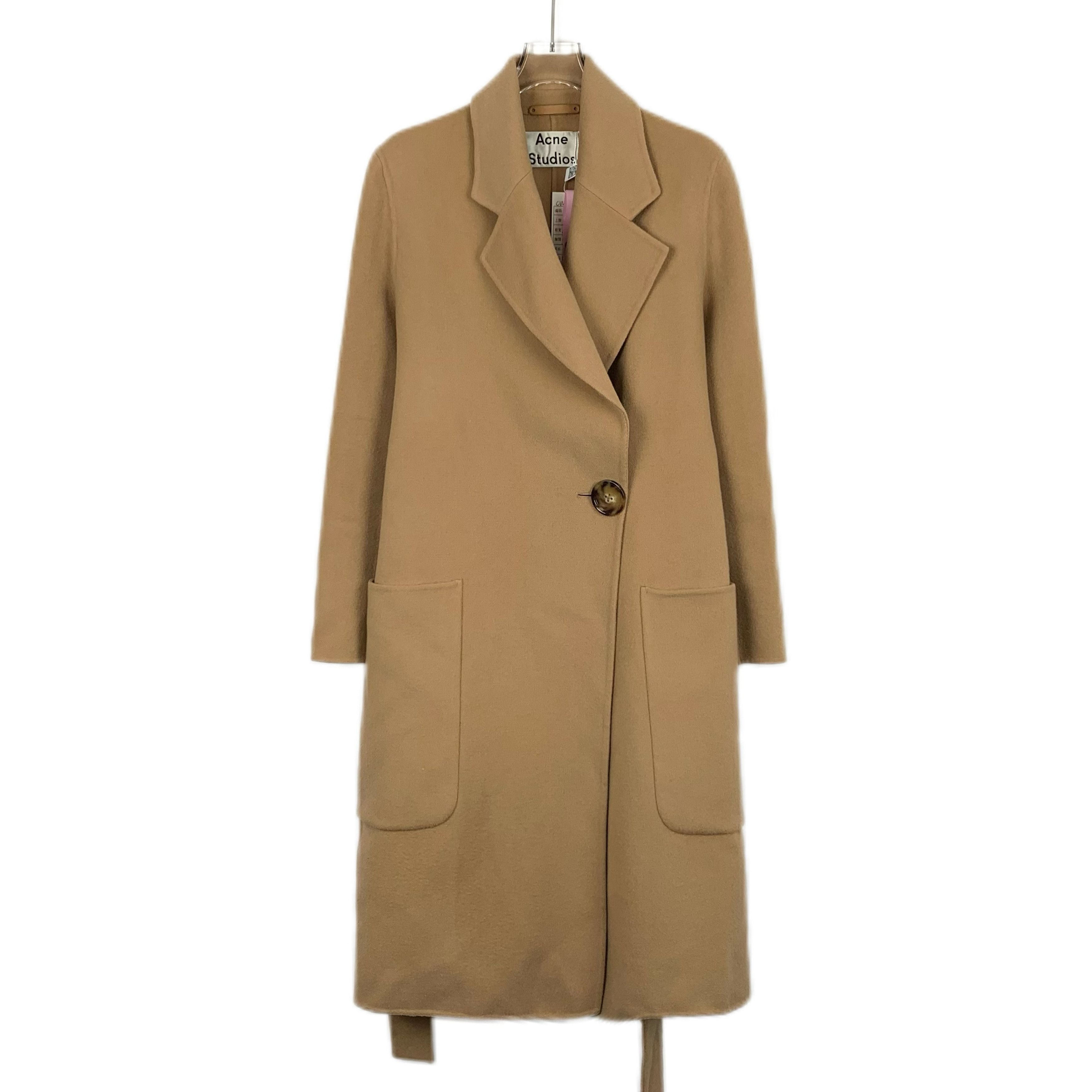 Acne Studios Acne Studios Wool Belted Coat Brown (Size XXS) Size XXS / US 00 / IT 34 - 1 Thumbnail