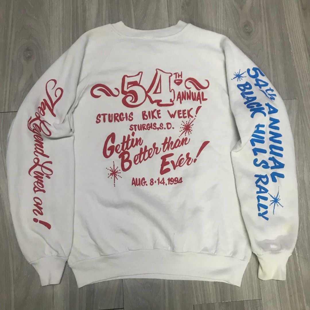 Harley Davidson Vintage 90s Sturgis Bike Week Harley Davidson Sweatshirt Size US M / EU 48-50 / 2 - 4 Thumbnail