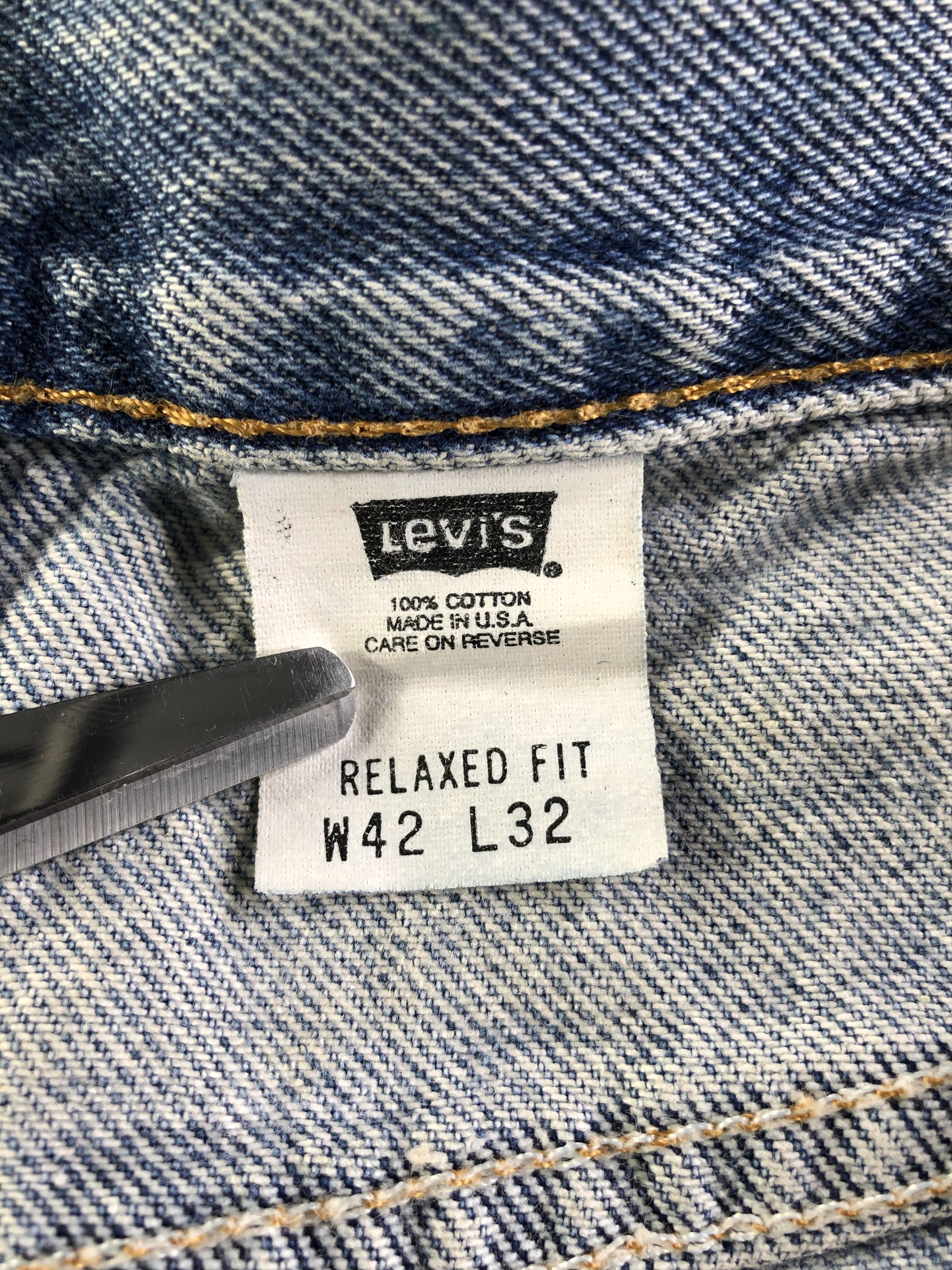 Levi's Vintage 90s Blue Wash Levis 540 Jeans-J4232 Size US 41 - 9 Thumbnail