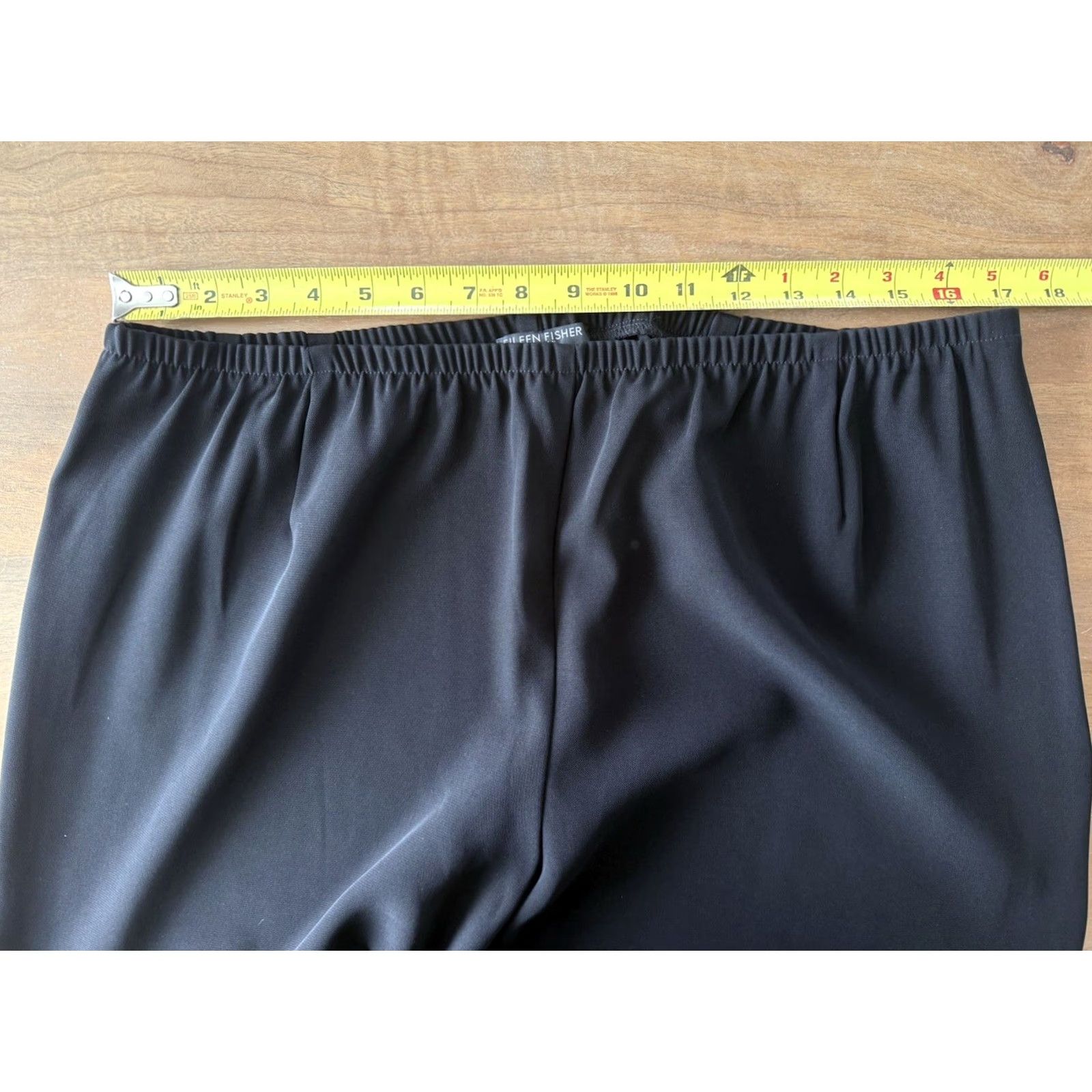 Eileen Fisher Eileen Fisher Pants Womens 1X Black High Rise Tapered Office Casual Trouser Size 40" / US 18 - 7 Thumbnail