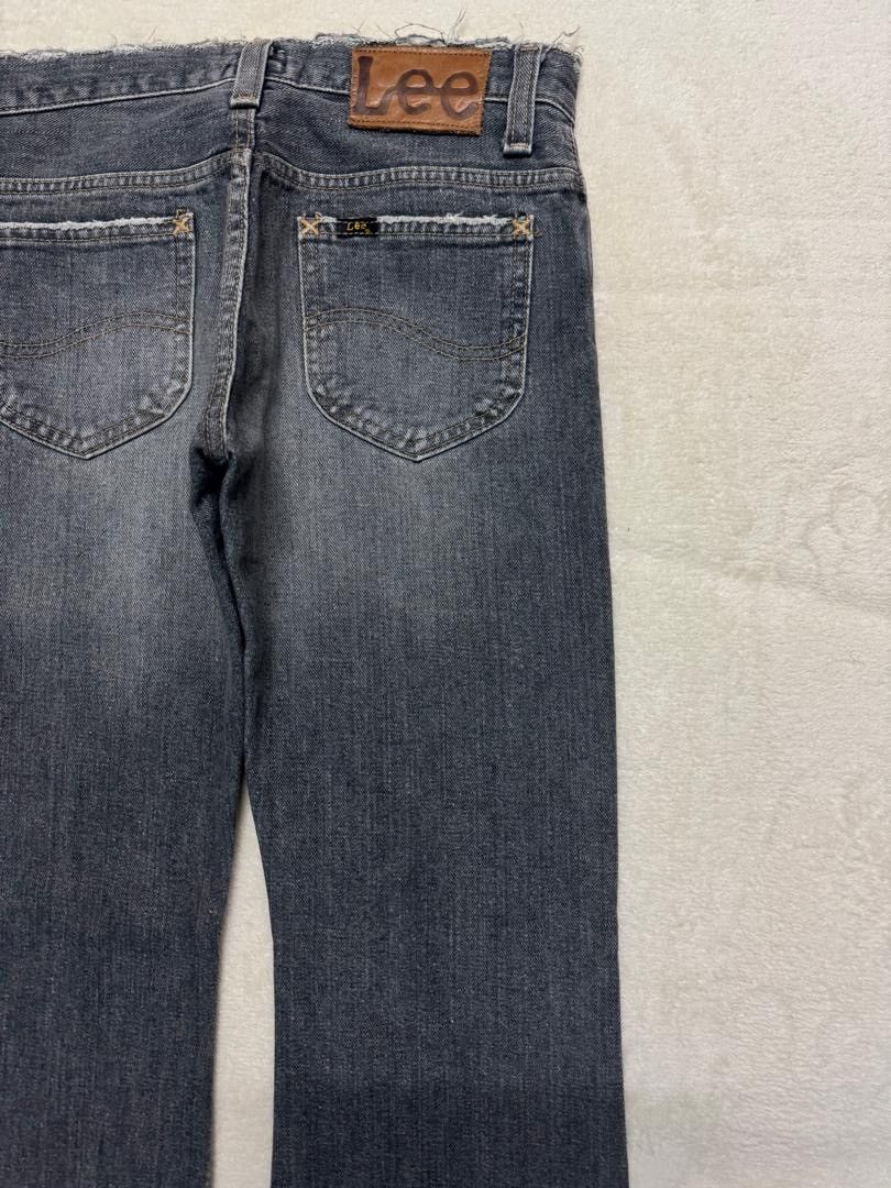 Lee 💥FLARED💥VINTAGE 90s LEE SAND WASHED DISTRESSED BELL BOTTOM Size US 27 - 16 Thumbnail