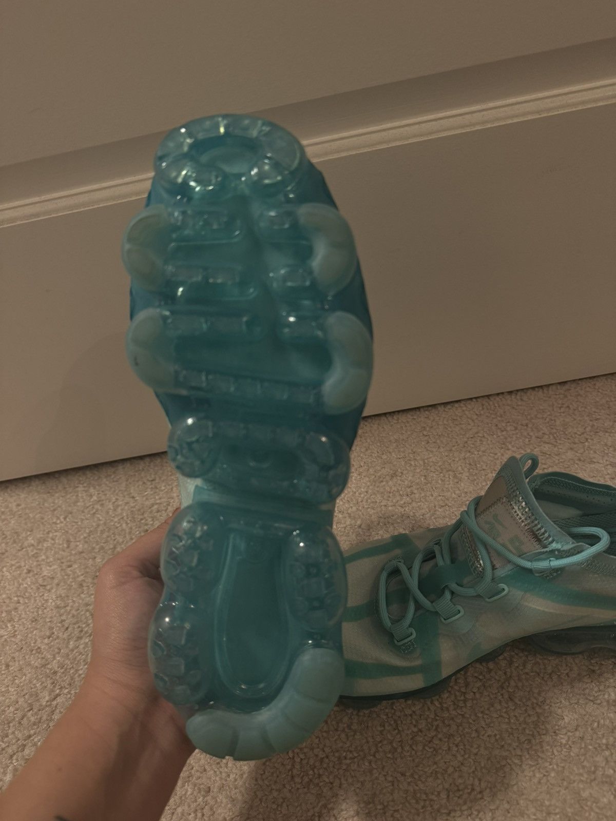 Nike Women's Air Vapor Max 2019 Teal Tint Size US 8.5 / IT 38.5 - 2 Thumbnail