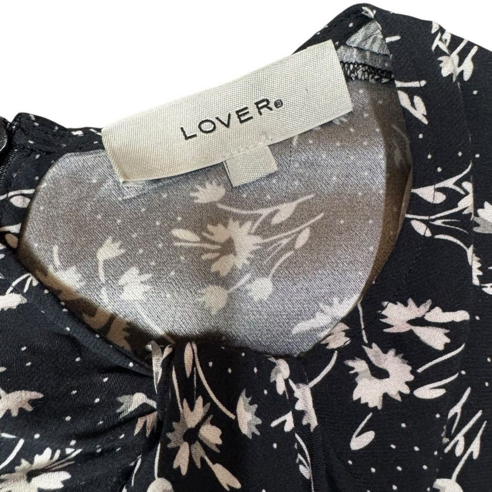 Other LOVER Mimosa Mini Floral Black Viscose Dress Size 8 Size M / US 6-8 / IT 42-44 - 6 Thumbnail