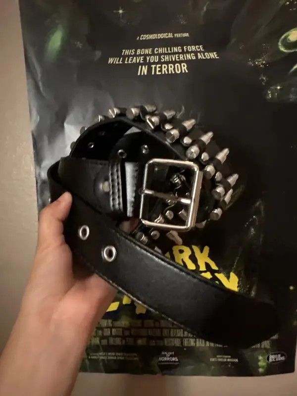 Japanese Brand Hitomi x Maria bullet punk pu leather belt Size 32 - 4 Thumbnail