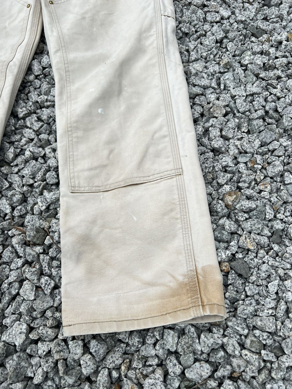 Carhartt Vintage Sun Faded Carhartt Double Knee Distress Denim#USA Size US 30 / EU 46 - 4 Thumbnail