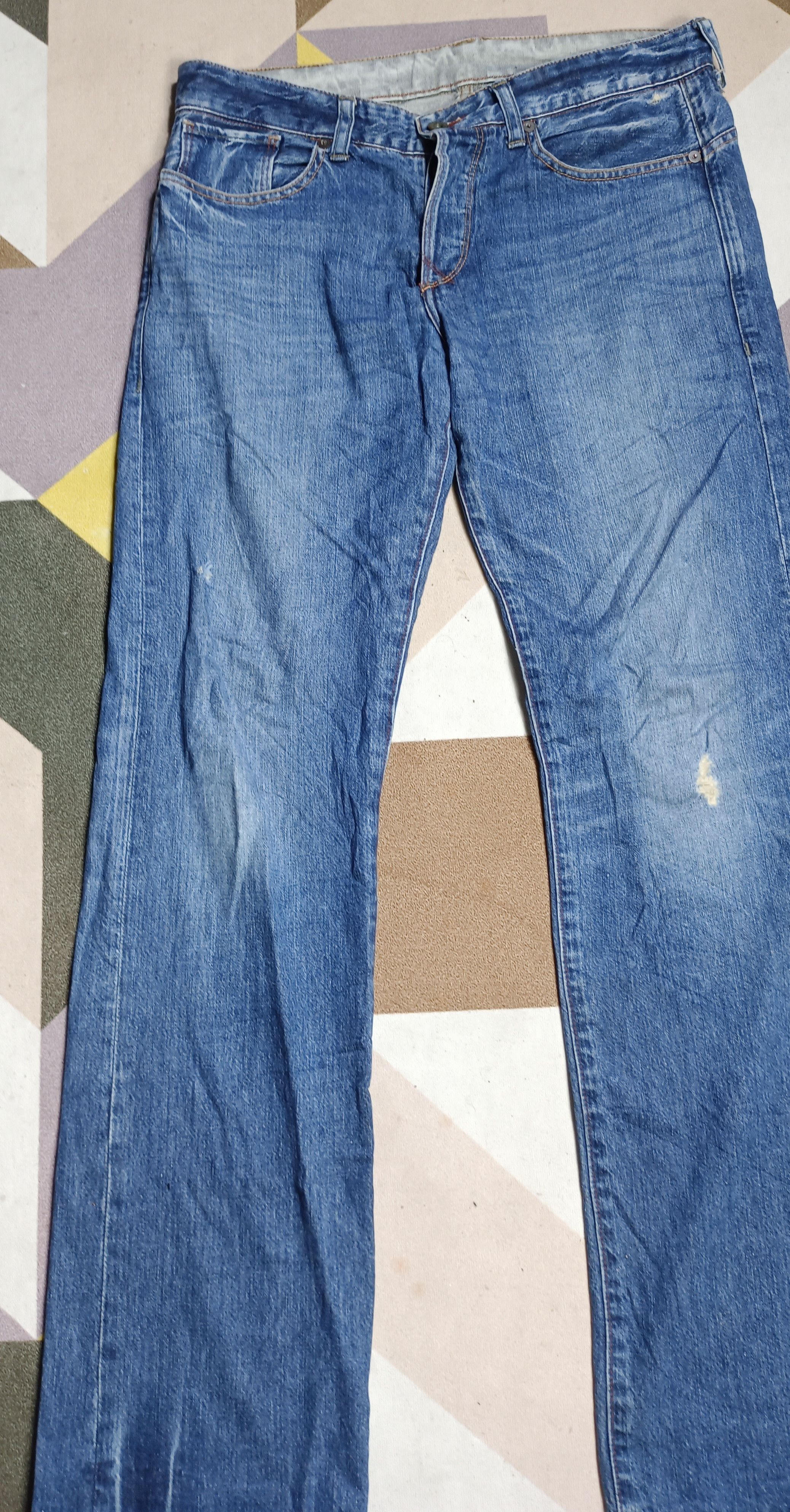 Polo Ralph Lauren Vintage Polo Ralph Lauren Pai Leather Distressed Denim Size US 34 / EU 50 - 4 Thumbnail
