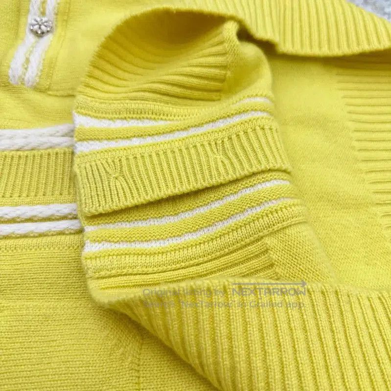 Chanel Chanel Yellow Cashmere Knit Sweater for Women . Size M / US 6-8 / IT 42-44 - 7 Thumbnail