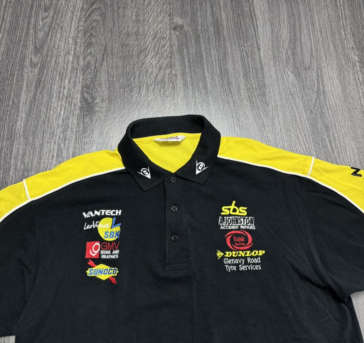 Dunlop × Formula 1 90s Vintage Racing Polo Shirt Dunlop F-1 Size US M / EU 48-50 / 2 - 3 Thumbnail