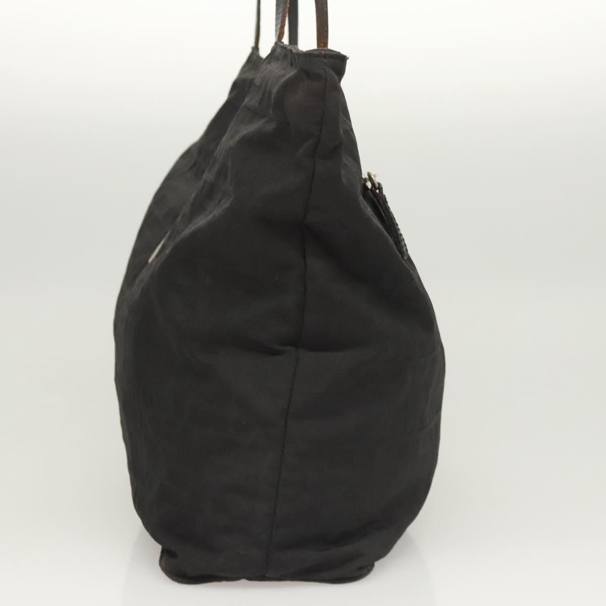 Fendi FENDI Zucca Canvas Tote Bag Nylon Black Silver Size ONE SIZE - 4 Thumbnail