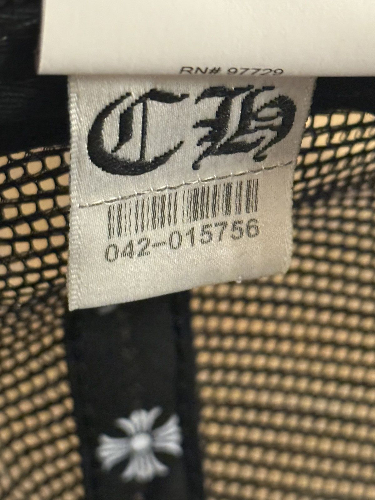 Chrome Hearts Camo Cemetery Cross Patch Trucker Hat Size ONE SIZE - 7 Thumbnail