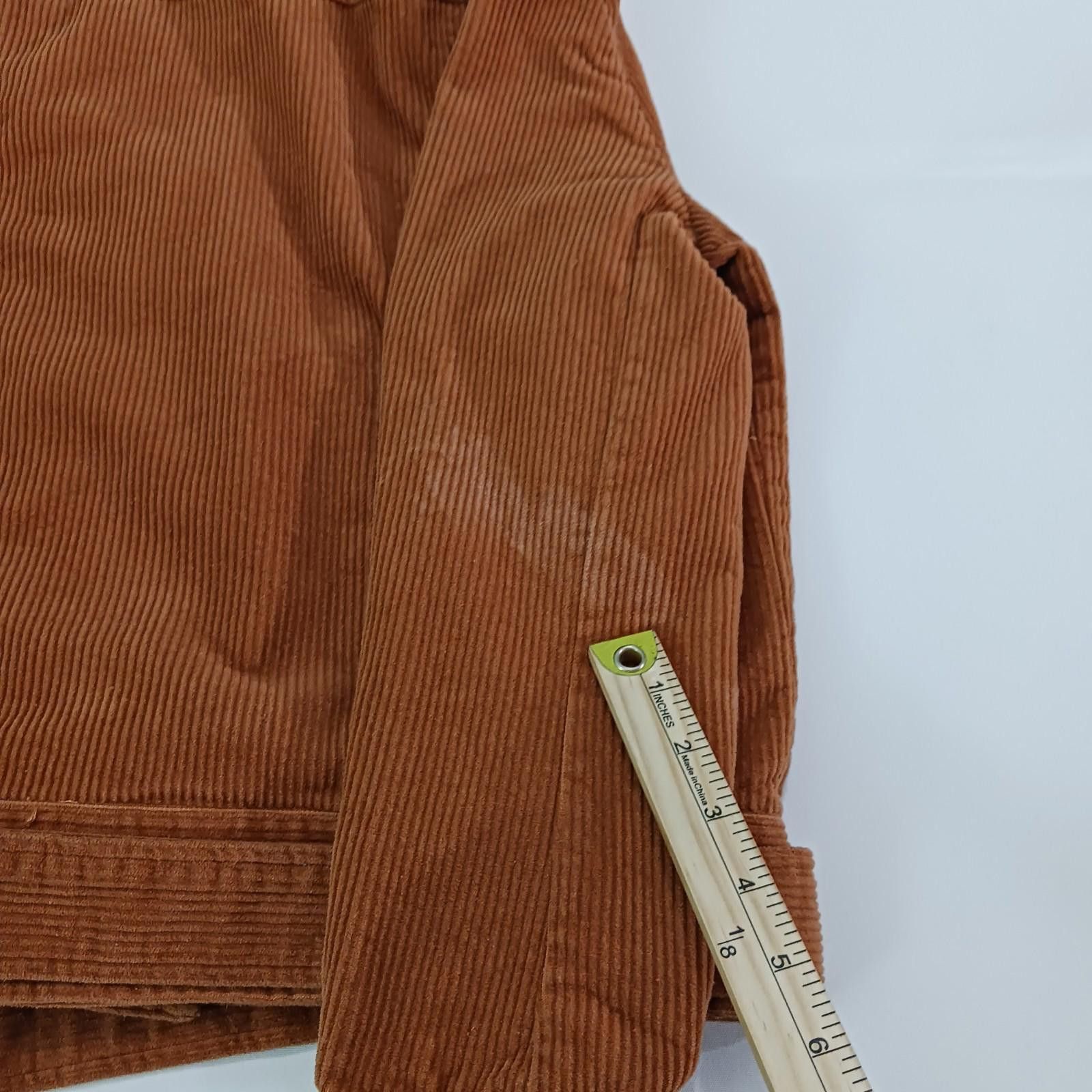 Lulus Lulus JKT1133 Women's Brown Cotton Full Zip Belted Jacket M Size M / US 6-8 / IT 42-44 - 3 Thumbnail