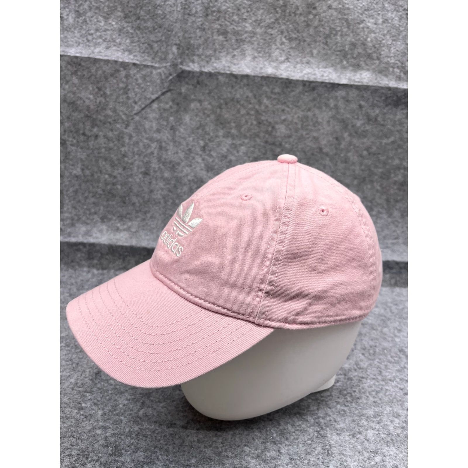 Adidas Adidas Baseball Cap Hat Adult One Size Pink Embroidered 3 Stripes Cotton Sports Outdoor Size ONE SIZE - 4 Thumbnail