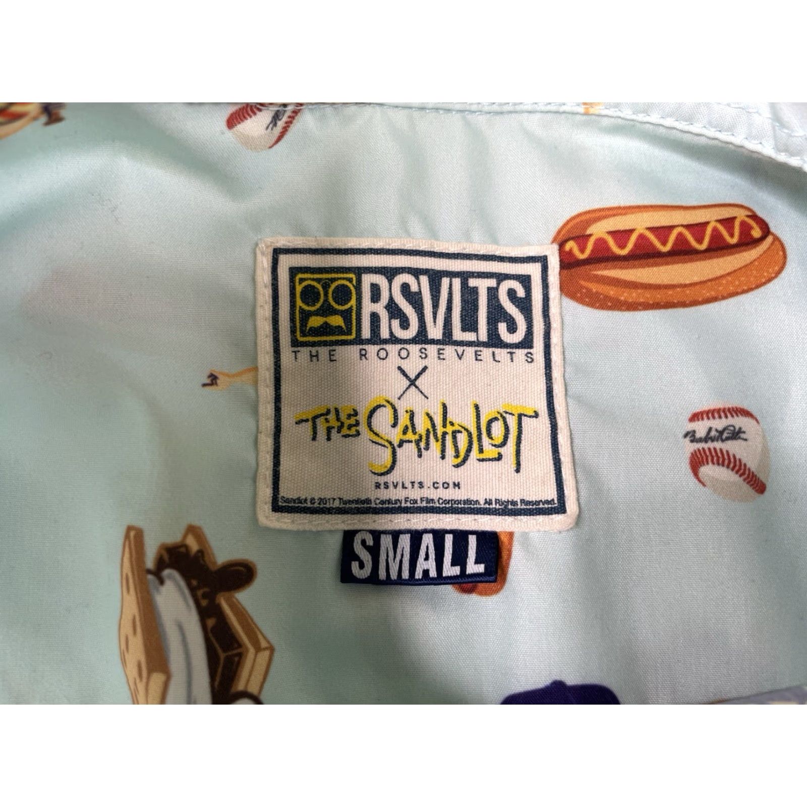 Greats RSVLTS The Roosevelts The Great Hambino Sandlot Button Up Shirt Blue Men’s Small Shirt Men Blue S Short Sleeve Button-Up Size US S / EU 44-46 / 1 - 3 Thumbnail