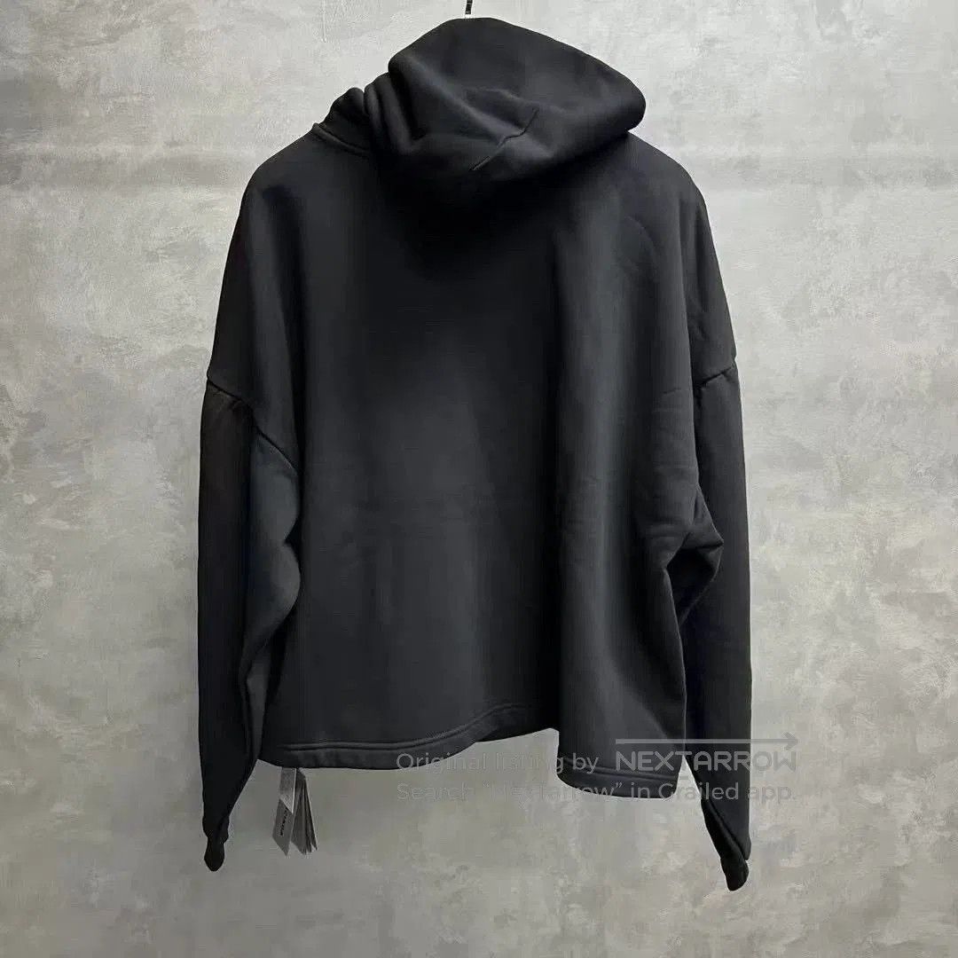 Balenciaga Balenciaga 24 Black Letter Print Cropped Hoodie. Size US M / EU 48-50 / 2 - 8 Thumbnail