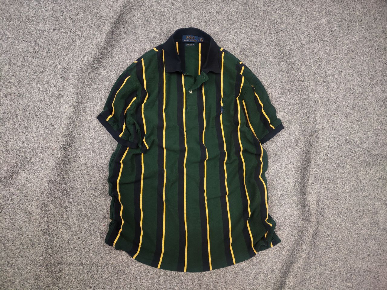 Polo Ralph Lauren Polo by Ralph Lauren custom fit stripe green Vintage T Shirt Size US L / EU 52-54 / 3 - 1 Thumbnail