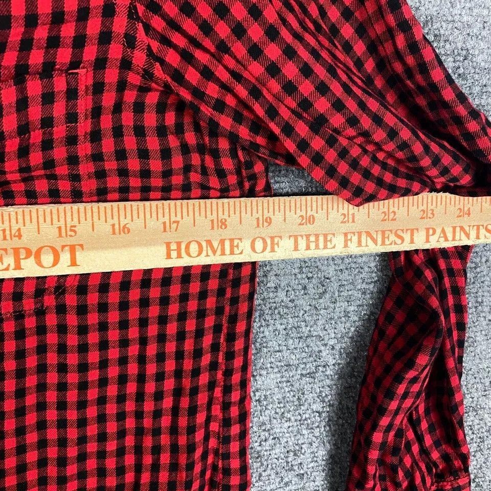 Old Navy Old Navy Button Up Top Women's Long Sleeve Red Black M Size M / US 6-8 / IT 42-44 - 4 Thumbnail