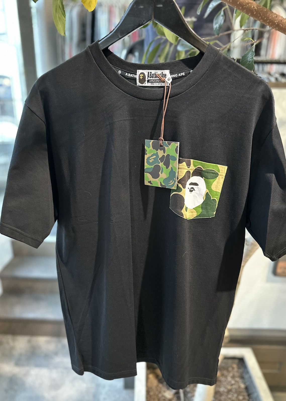 Bape A Bathing Ape ABC Camo Pocket Tee Black/Green Size US XL / EU 56 / 4 - 2 Thumbnail
