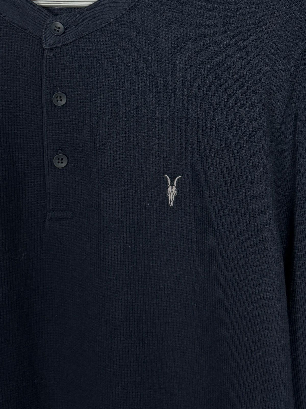 Allsaints Allsaints Hayes Long Sleeve Henley Shirt Pullover Size M Size US M / EU 48-50 / 2 - 6 Thumbnail