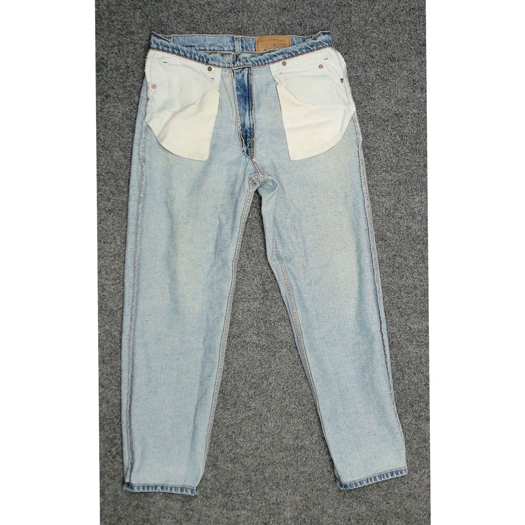 Levi's VINTAGE Levis 550 Jeans Orange Tab Stonewash Faded Relaxed Mens 34x31 Size US 34 / EU 50 - 5 Thumbnail