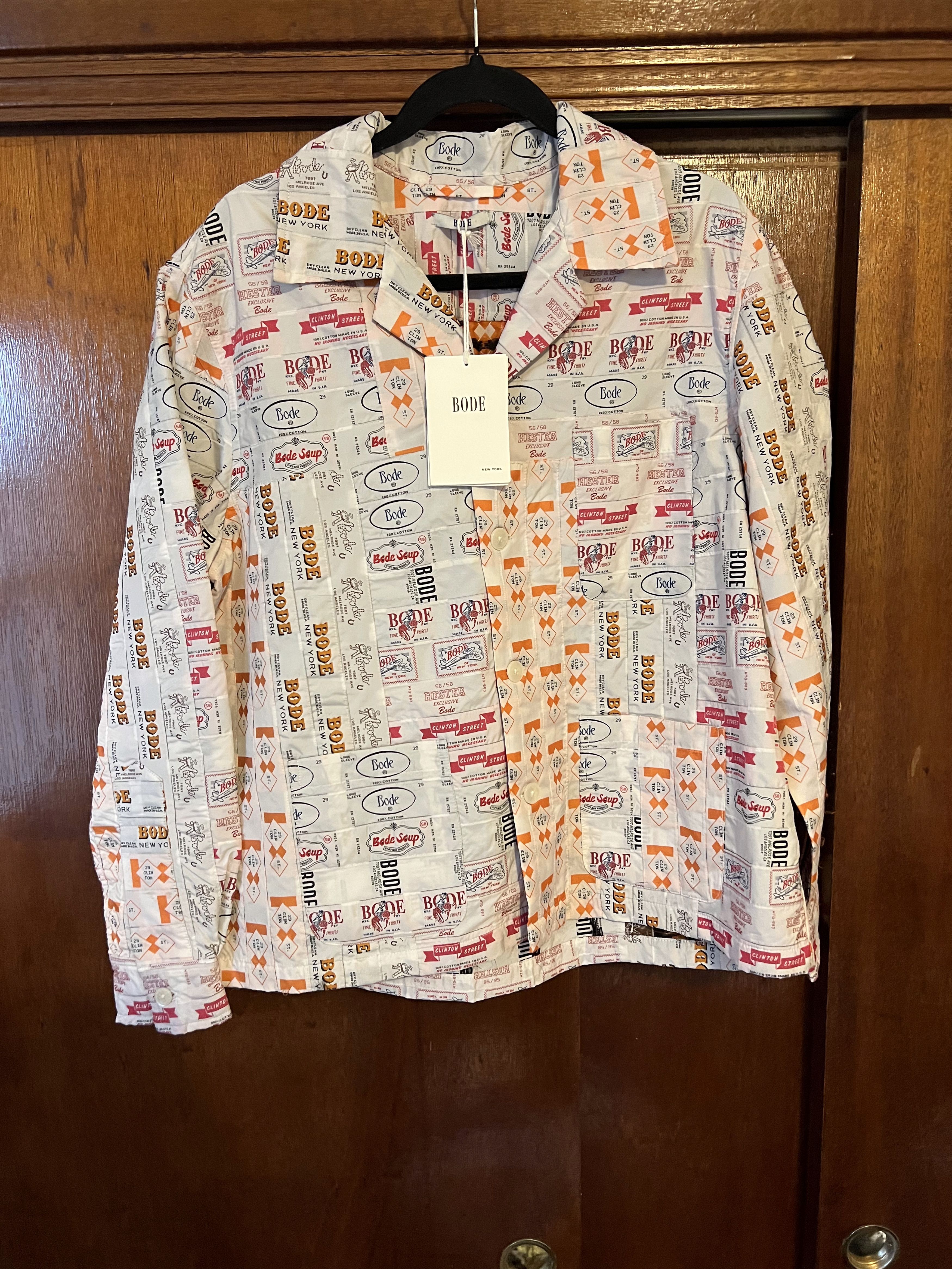 Bode Clinton Street Label Overshirt Size US M / EU 48-50 / 2 - 2 Thumbnail