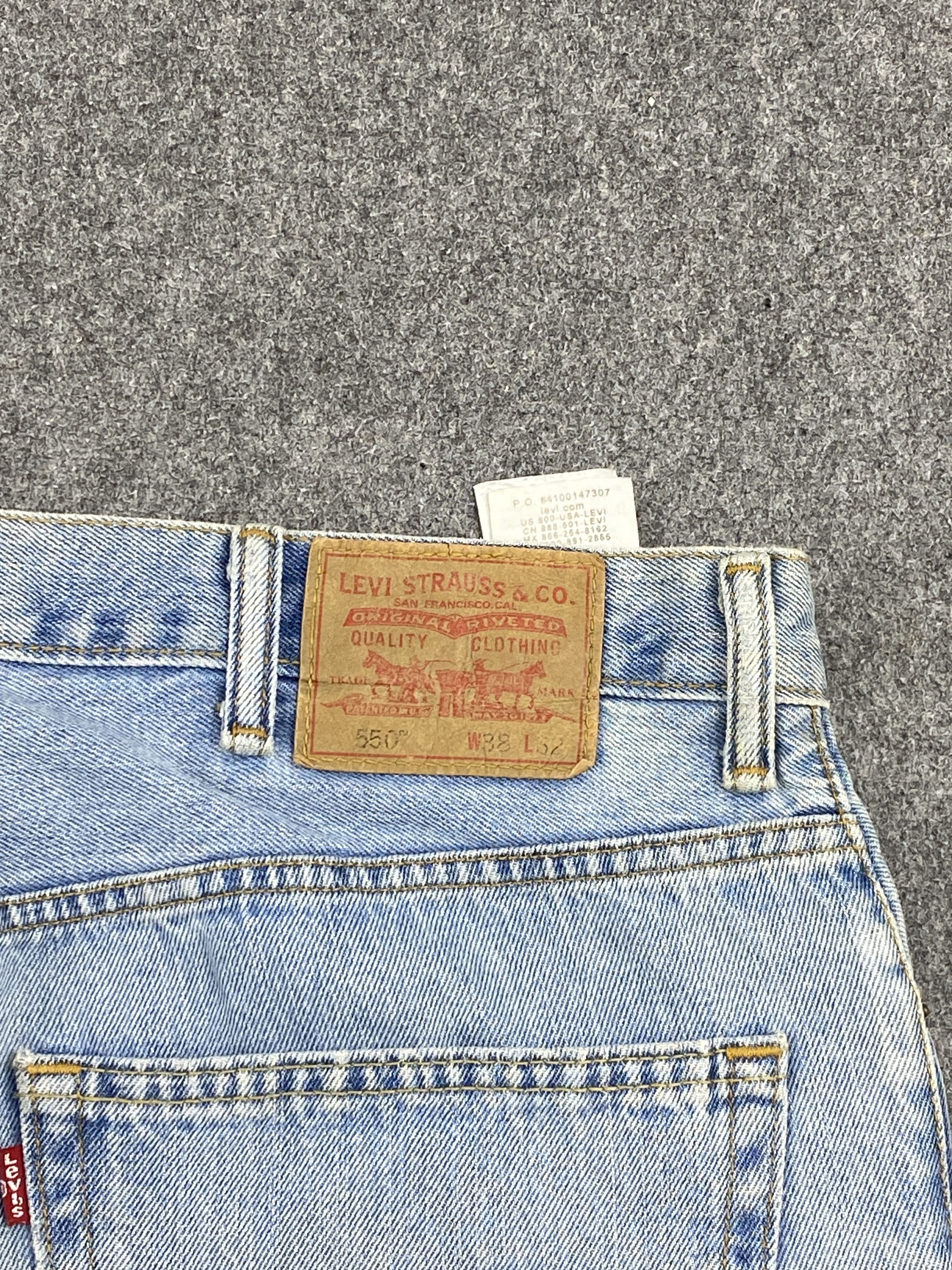 Levi's Vintage Levis 550 Distressed Blue Jeans DP2319 Size US 38 / EU 54 - 5 Thumbnail