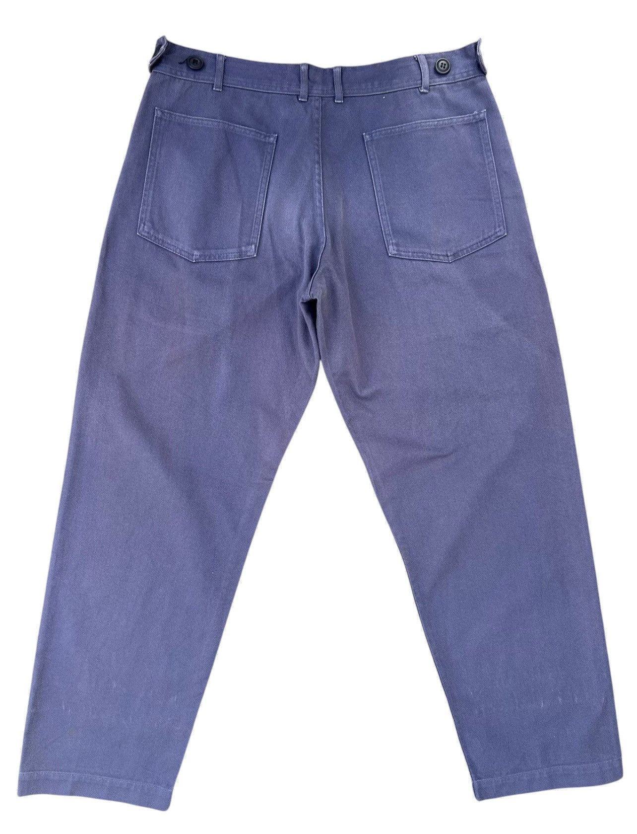 Comme des Garcons Homme × Comme des Garcons Homme Plus Vintage 2007 CDGHP Evergreen Sun Fade Navy Baggy Work Pant Size US 33 - 21 Thumbnail