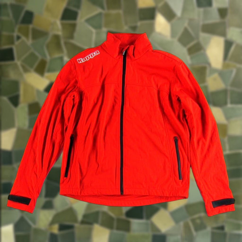 Kappa Kappa Red Stretch Soccer Track Running Zip Pocket Windbreaker Jacket Women Med Size M / US 6-8 / IT 42-44 - 1 Thumbnail