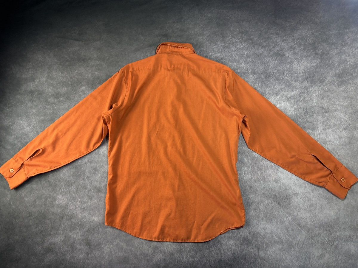 Vintage 1970s Vintage Shirt Dog Collar Disco Orange Forsyth Perma Pr Size US S / EU 44-46 / 1 - 8 Thumbnail