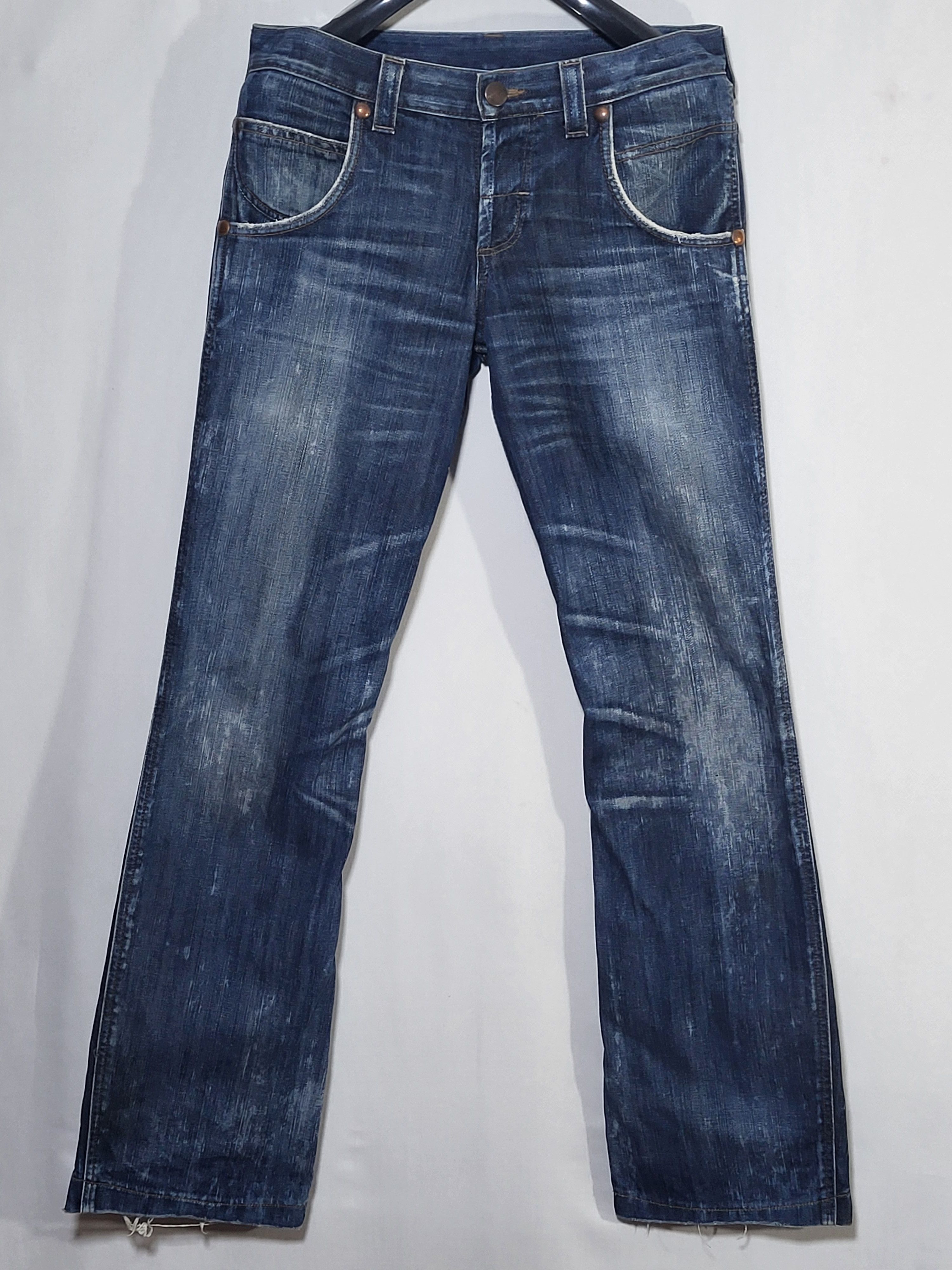 Wrangler Wrangler SHARKEY Vintage Blue Bootcut Jeans. Size US 29 - 7 Thumbnail