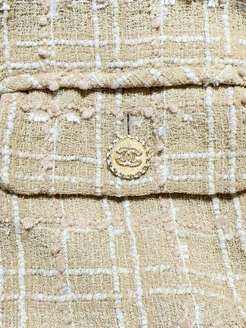 Chanel Chanel Beach series popular beige braided long-sleeved sil Size XS / US 0-2 / IT 36-38 - 5 Thumbnail