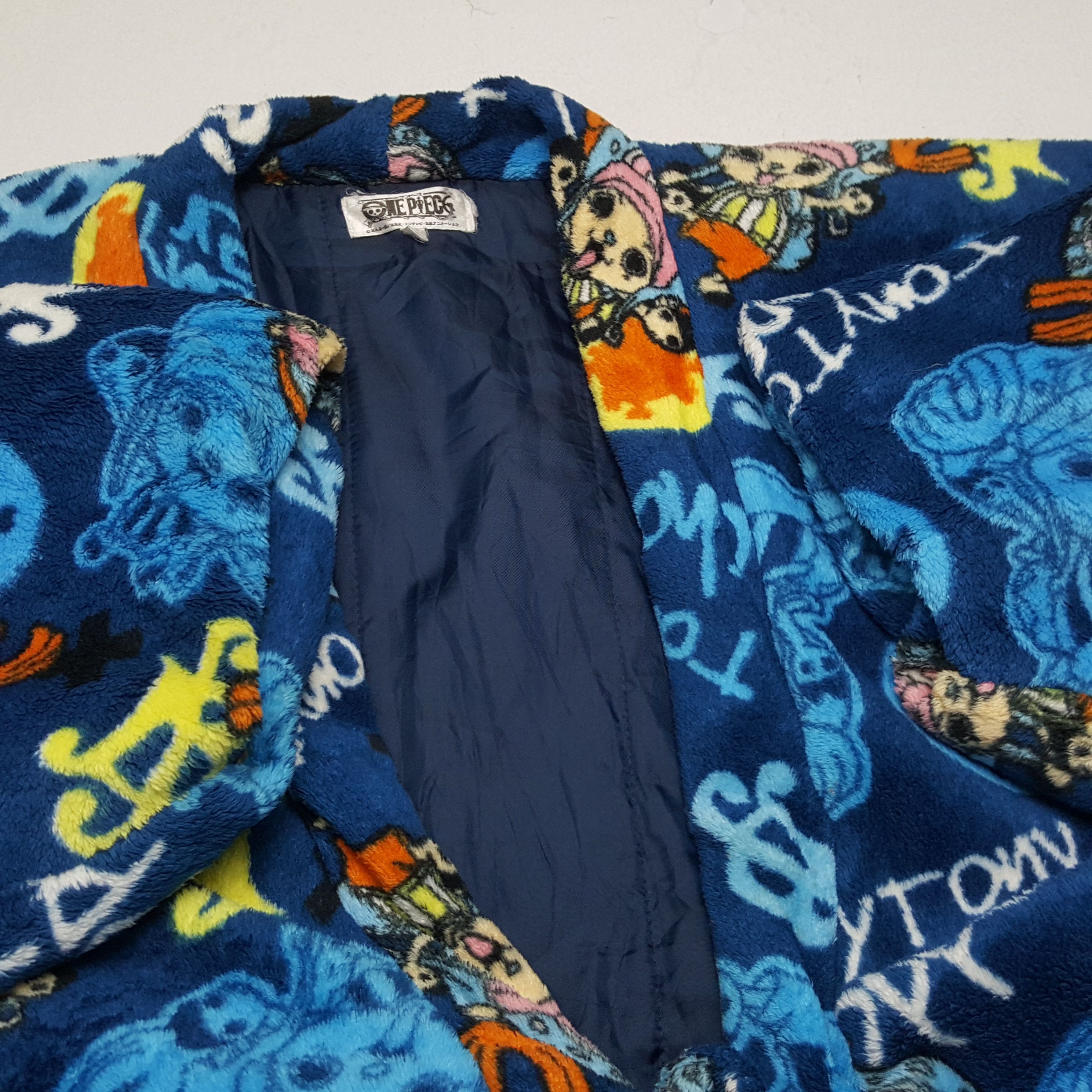 One Piece × Vintage ONE PIECE Japanese Anime Cartoon Kimono Jacket Size US L / EU 52-54 / 3 - 8 Thumbnail