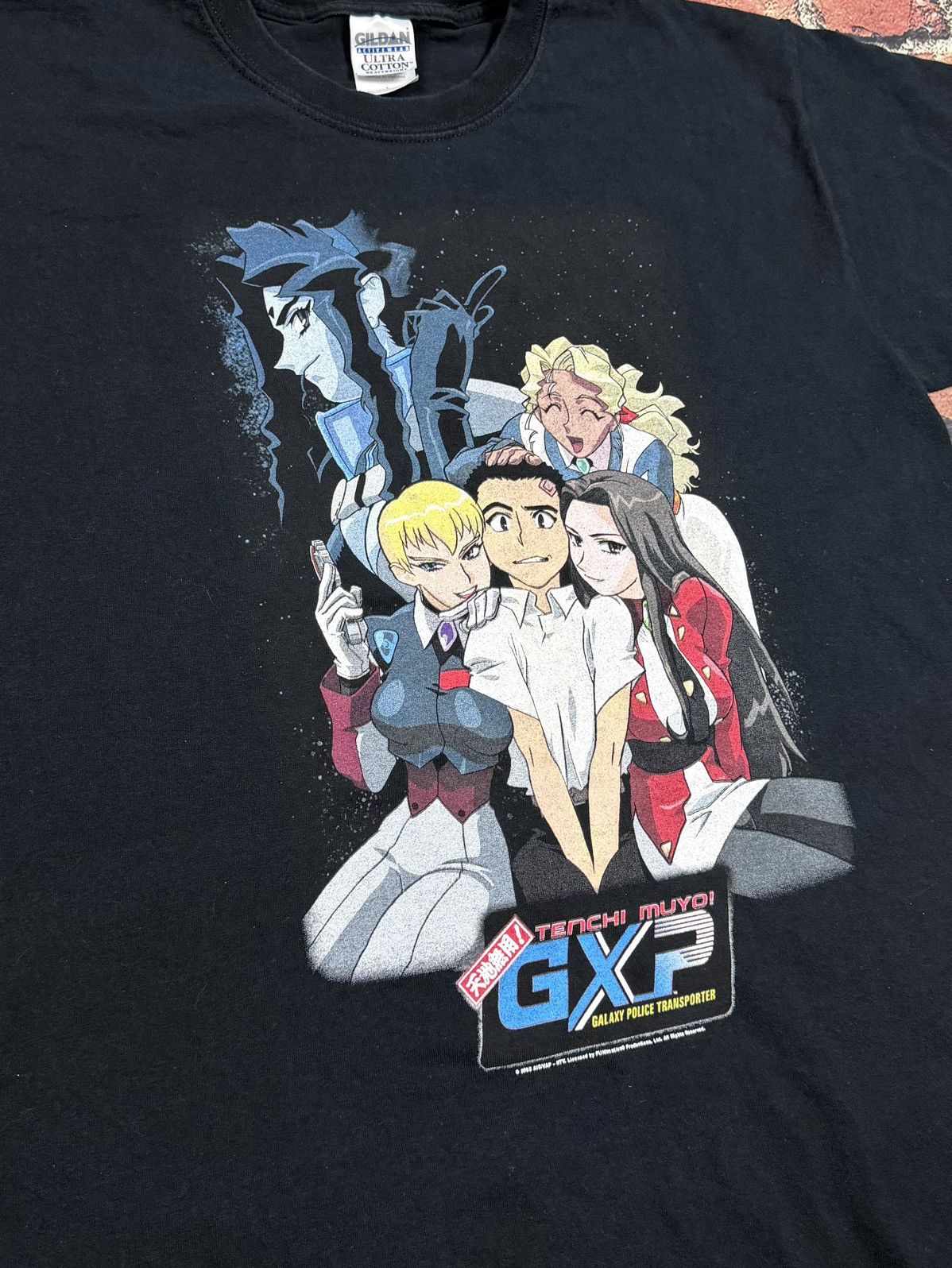 Gildan Vintage Tenchi Muyo GXP Anime Tee Galaxy Police Transporter Size US L / EU 52-54 / 3 - 5 Thumbnail