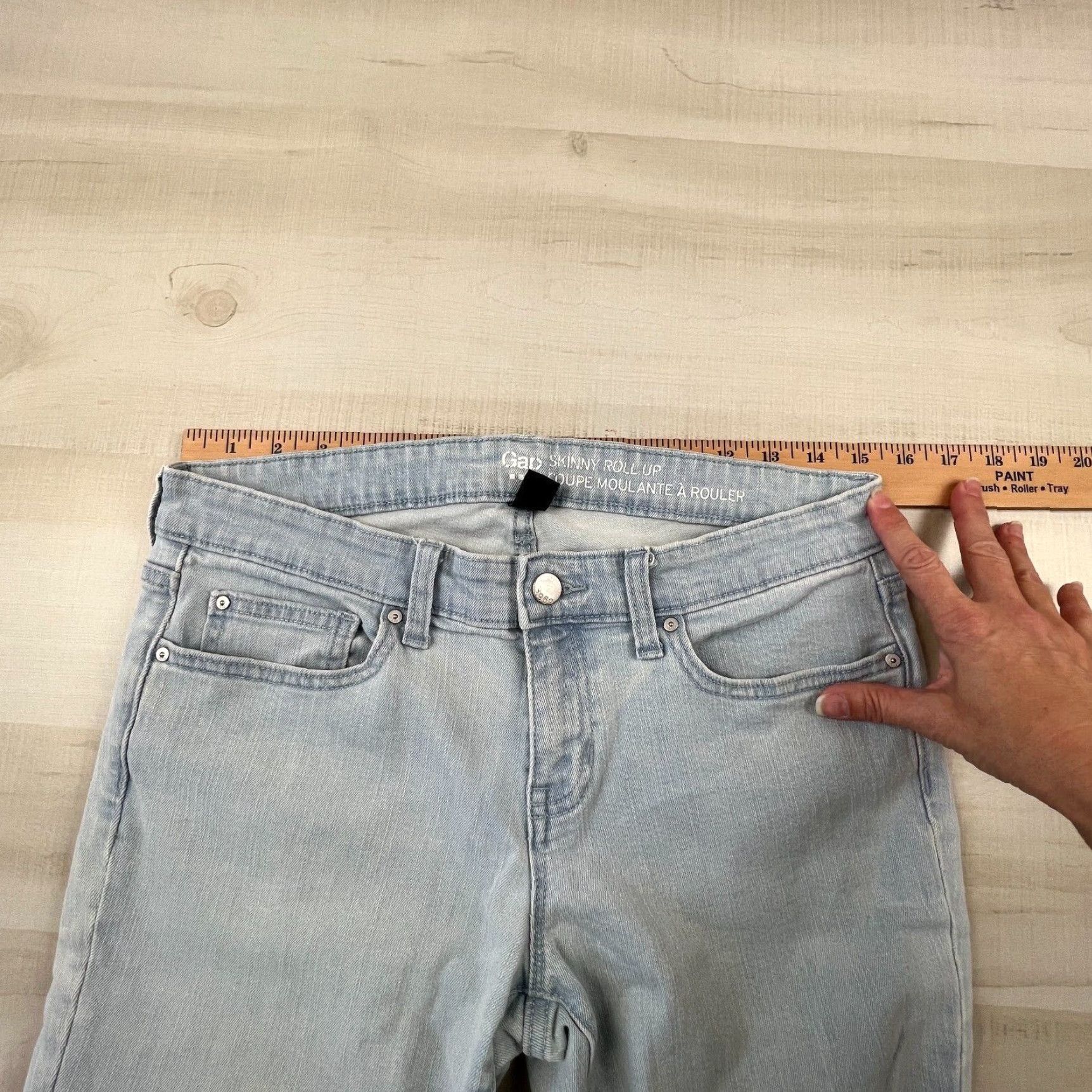 Gap Gap Womens Skinny Jeans 6 Blue Low Rise Stretch Size 28" / US 6 / IT 42 - 7 Thumbnail