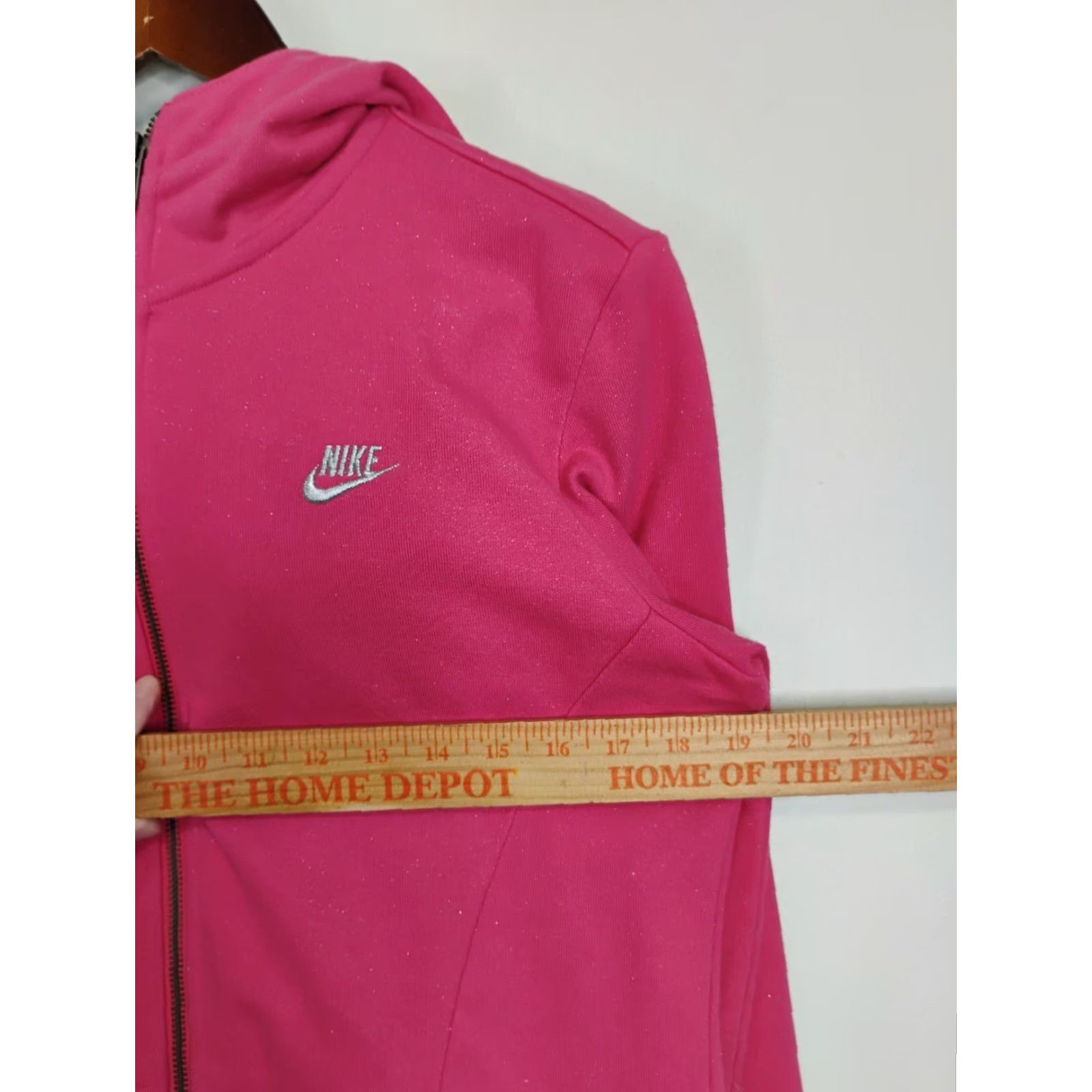 Nike VINTAGE Nike Full Zip Barbie Pink Hoodie Sweatshirt Shimmer Adult Small Teen Large 12-14 Womens Girls Ladies Size S / US 4 / IT 40 - 6 Thumbnail