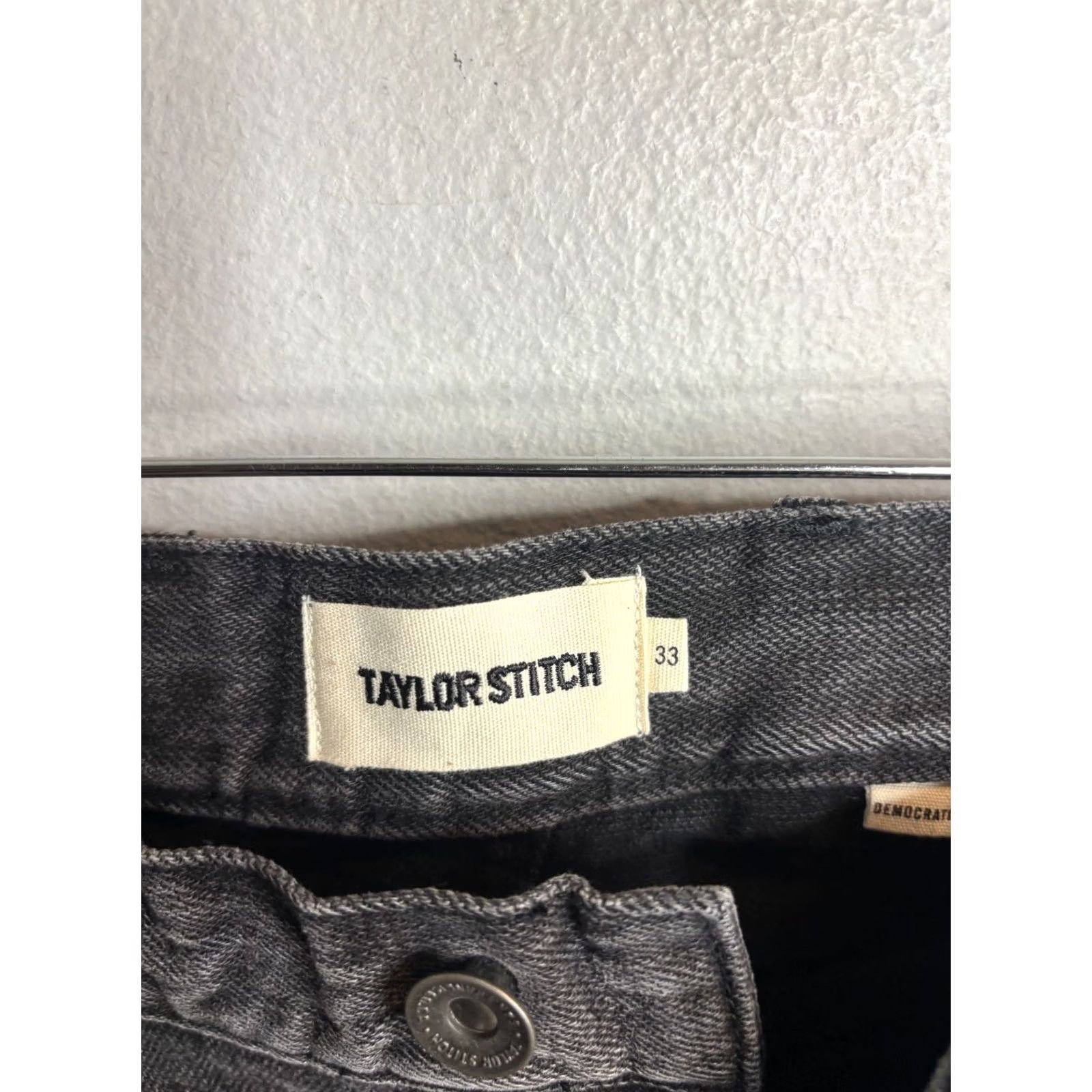 Taylor Stitch Taylor Stitch Denim Jeans Men's 33x30 Slim Straight Blue Cotton 5-Pocket Logo Vintage City Hipster Mens Size US 33 - 3 Thumbnail